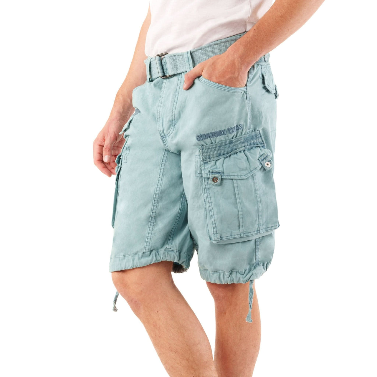 Geographical Norway Panoramique Homme - Bermuda Bleu Ciel - Geographical Norway - S Bleu Ciel