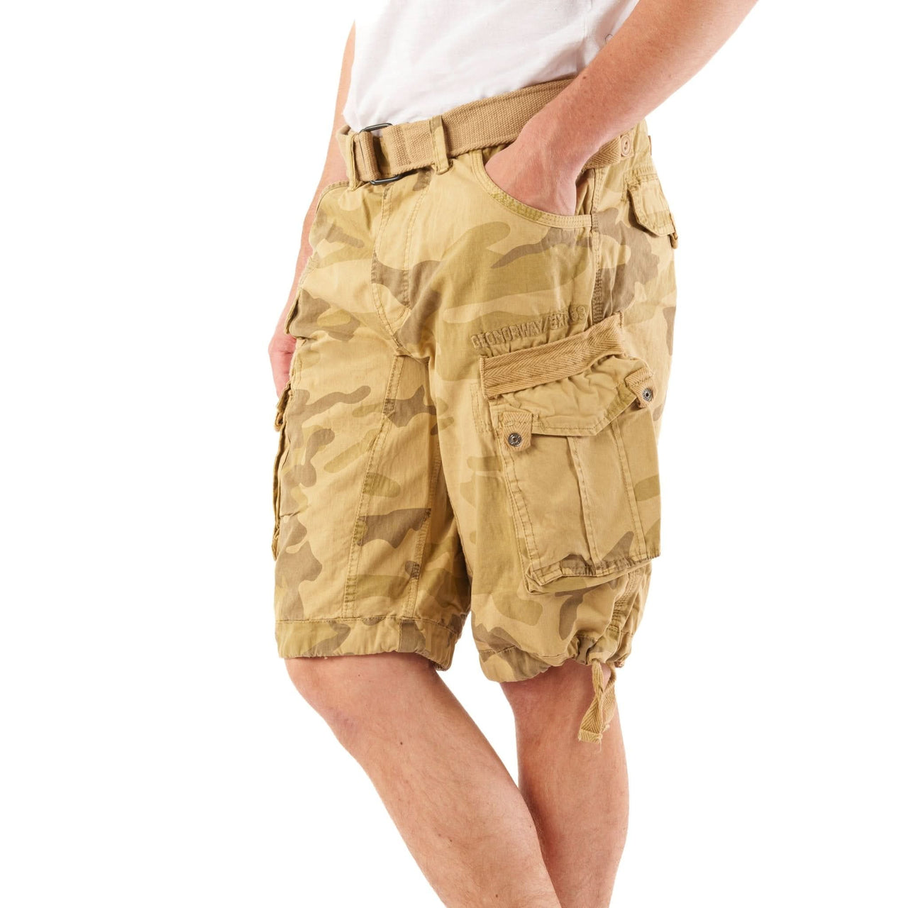 Geographical Norway Geographical Norway Panoramique Homme - Bermudas Camo Beige - Geographical Norway - S Camo Beige