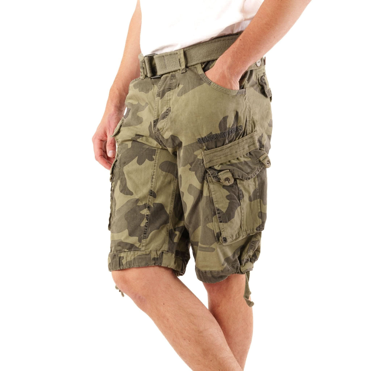 Geographical Norway Geographical Norway Panoramique Homme - Bermuda Camo Gris Clair - Geographical Norway - S Camo Gris Clair