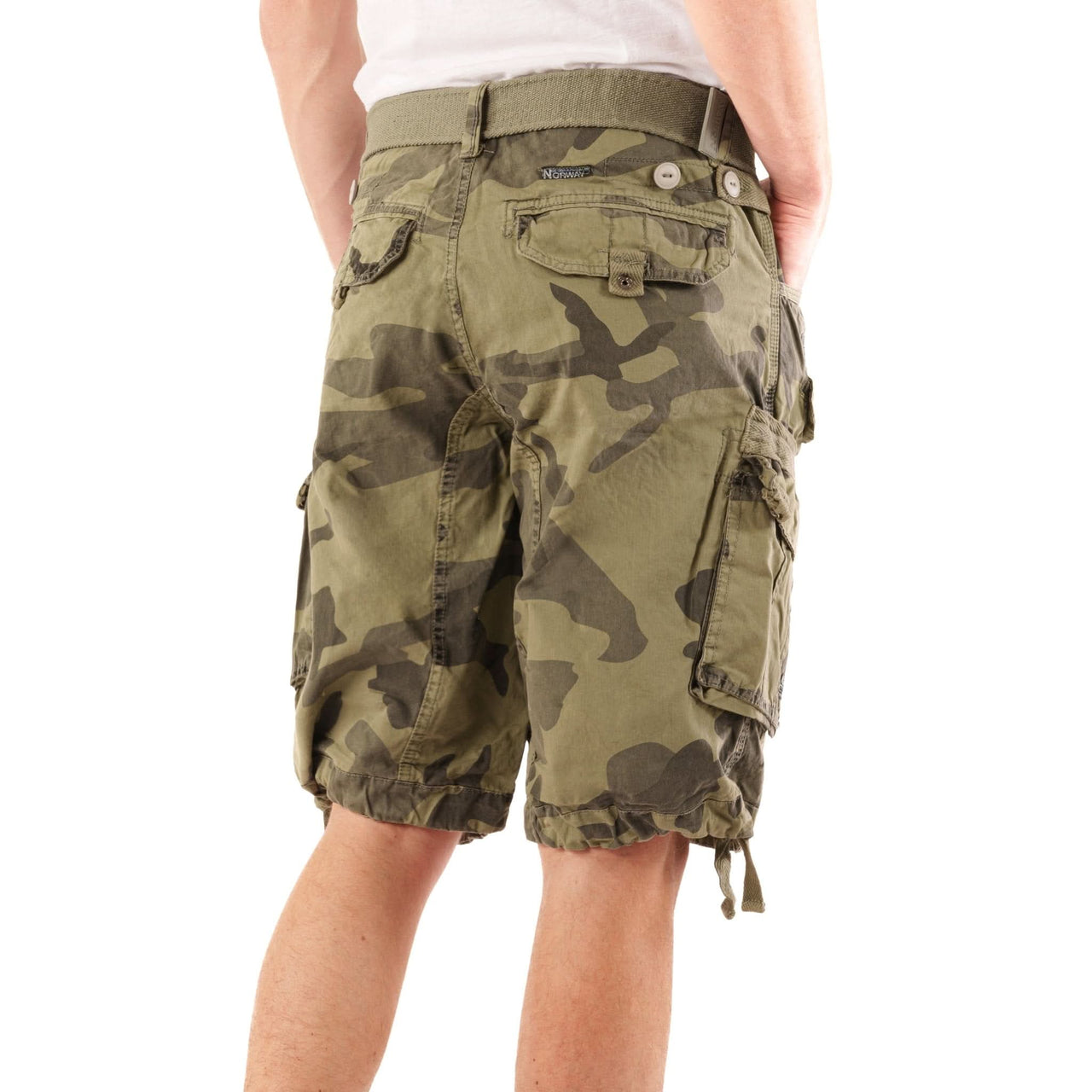 Geographical Norway Geographical Norway Panoramique Homme - Bermuda Camo Gris Clair - Geographical Norway - S Camo Gris Clair