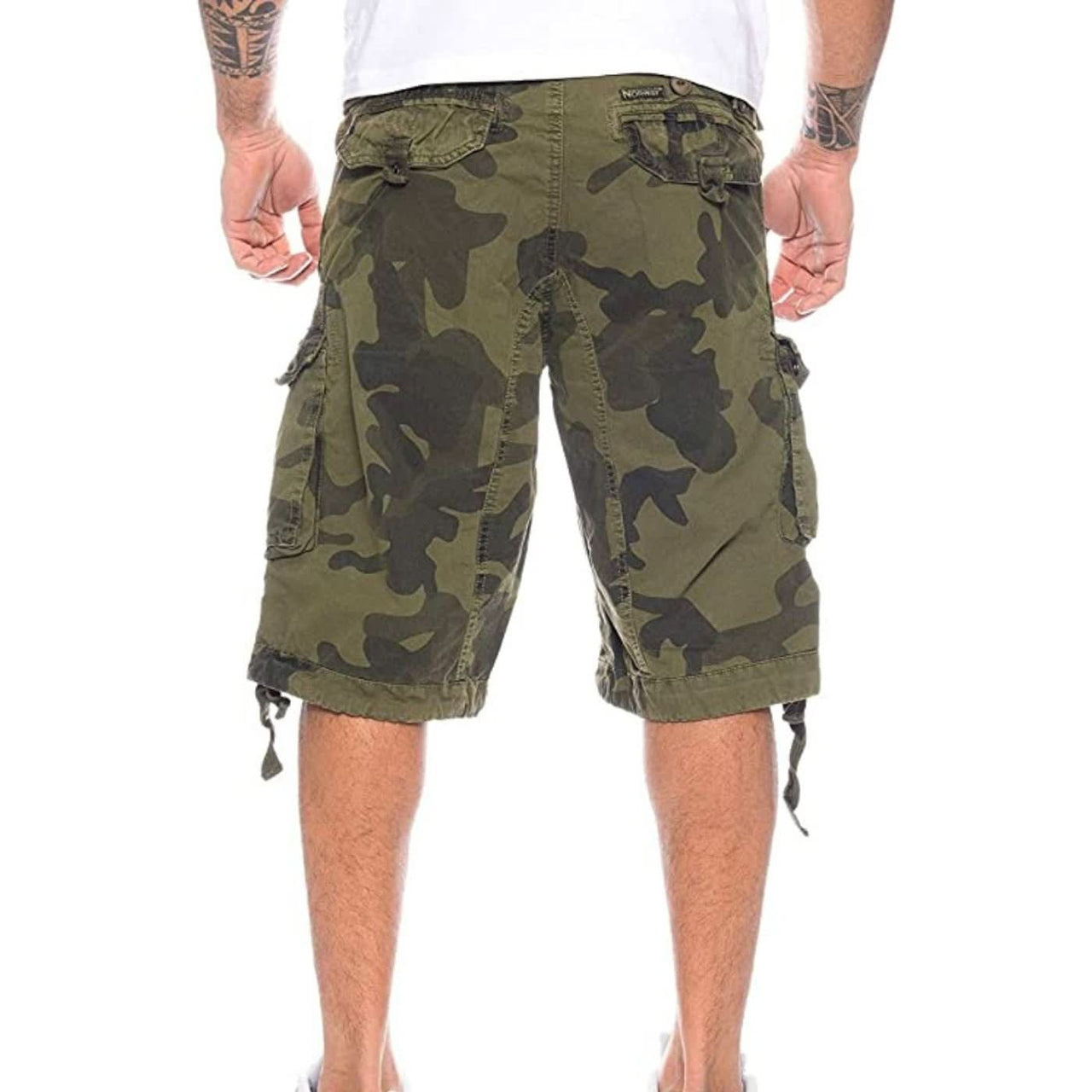 Geographical Norway Panoramique Homme - Bermuda Camo Kaki - Geographical Norway - S Camo Kaki