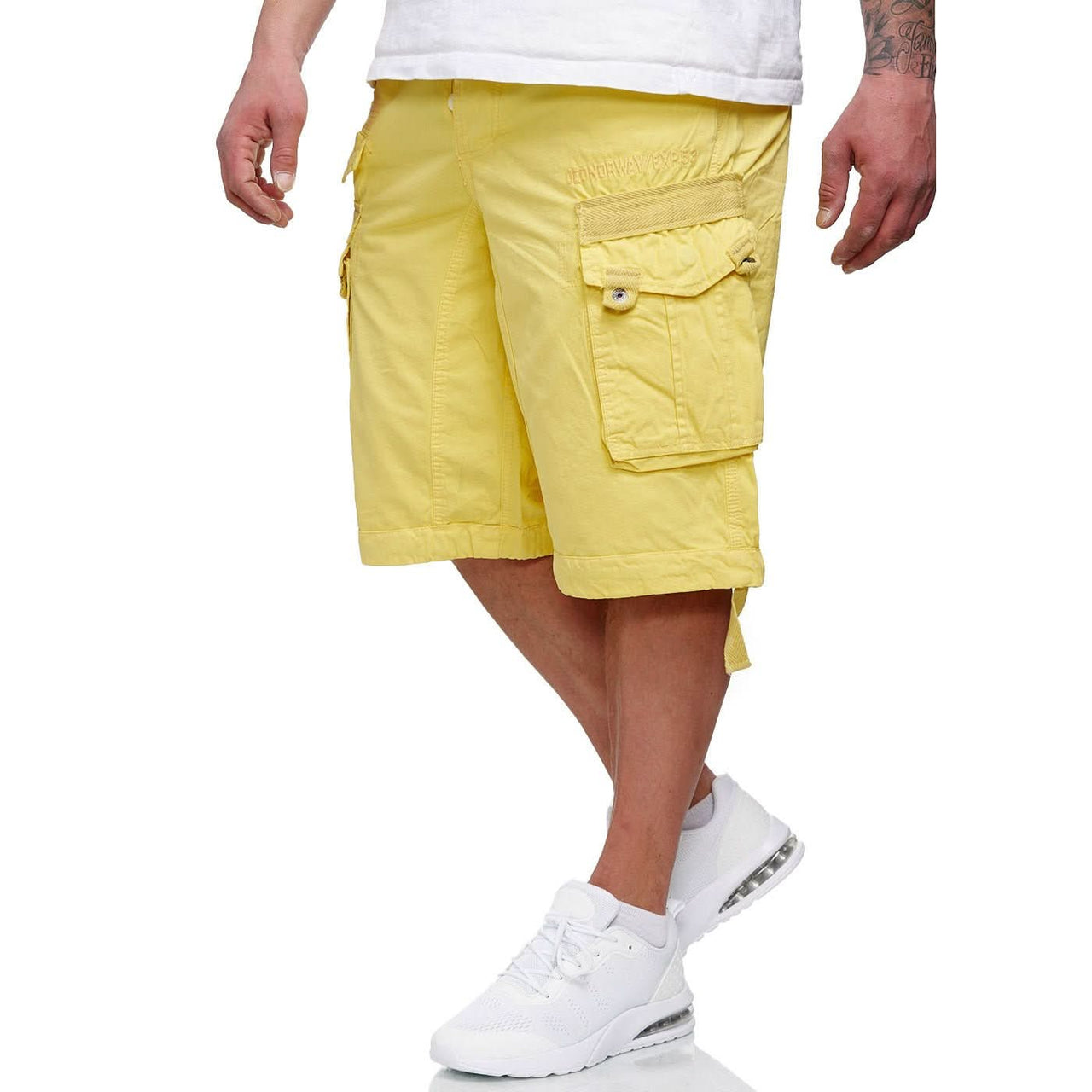 Geographical Norway Panoramique Homme - Yellow Bermuda shorts - Geographical Norway - S Yellow