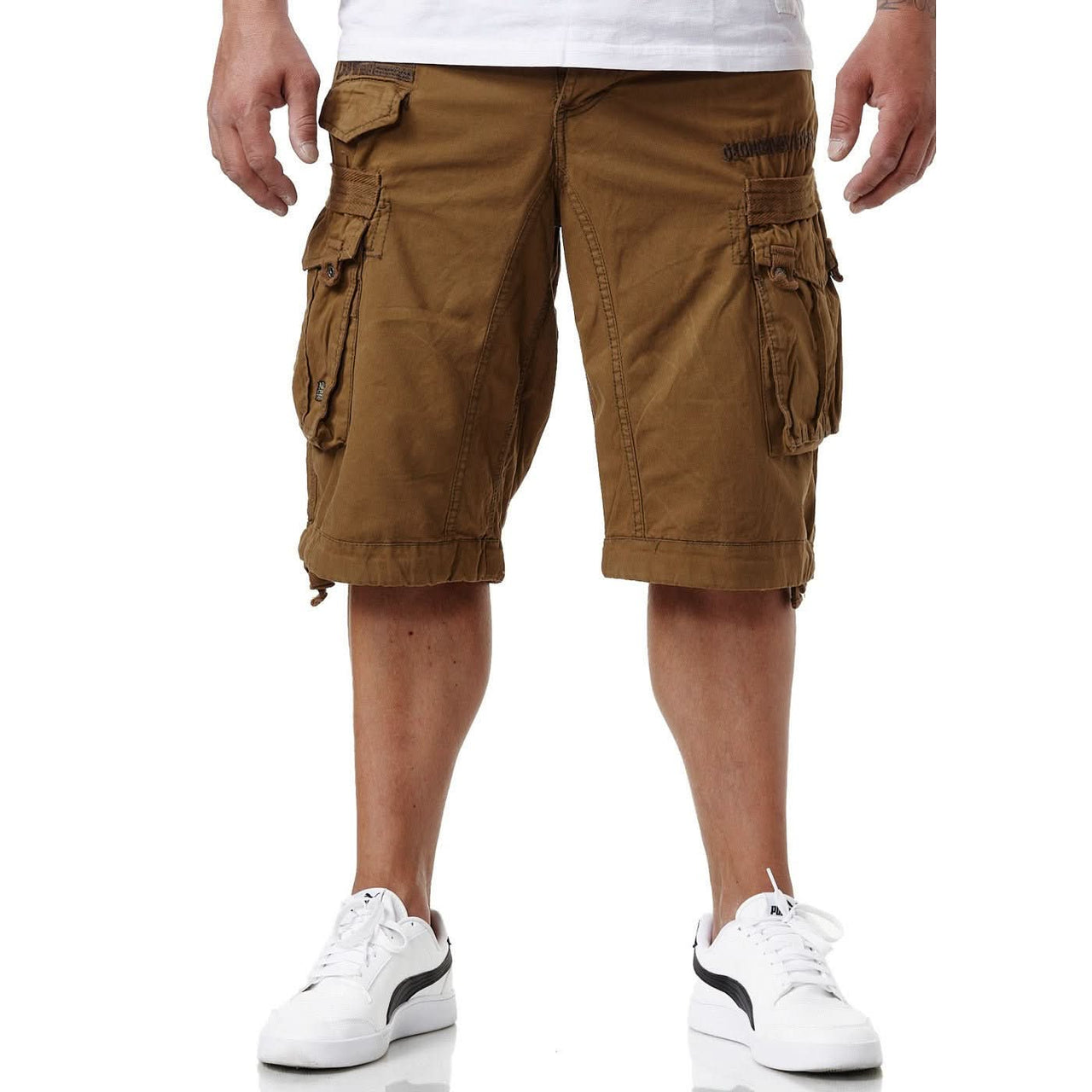 Geographical Norway Panoramique Homme - Bermuda Kaki - Geographical Norway - S Kaki