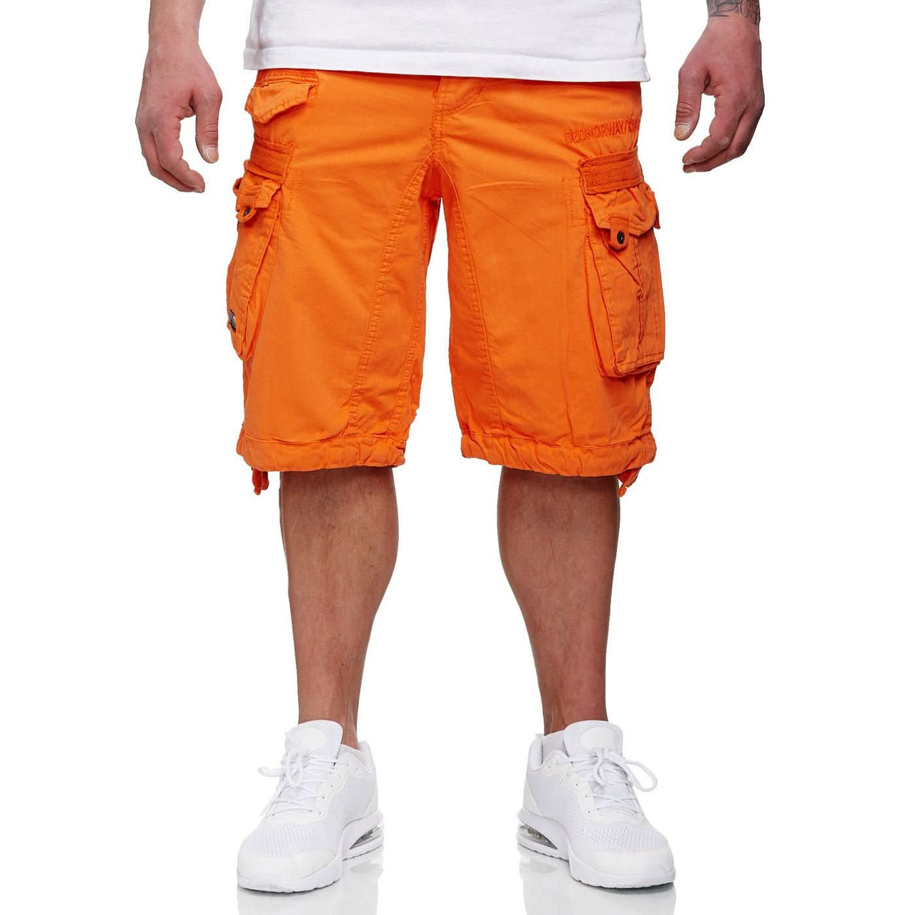 Geographical Norway Panoramique Homme - Orange Bermuda shorts - Geographical Norway - S Orange