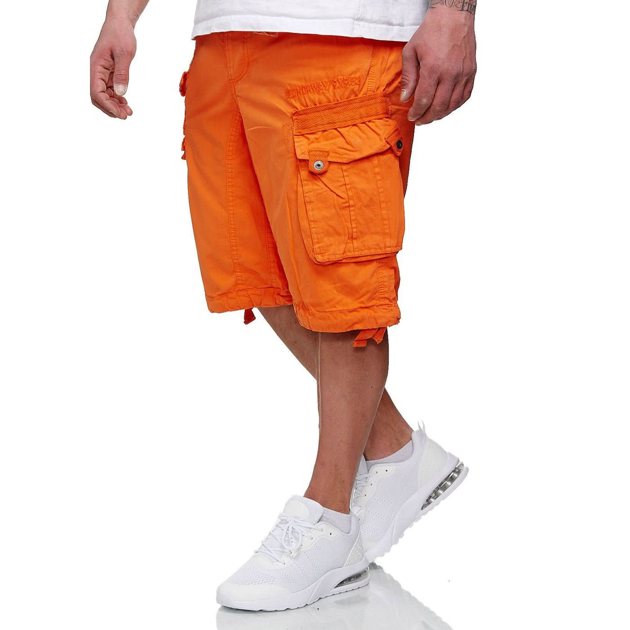 Geographical Norway Panoramique Homme - Orange Bermuda shorts - Geographical Norway - S Orange