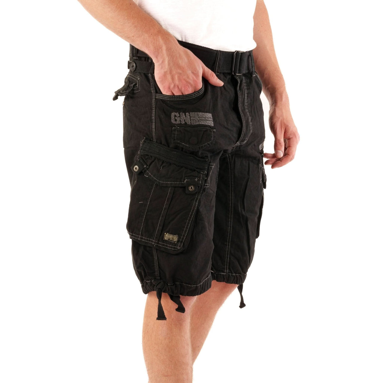 Geographical Norway Panoramique Homme Noir - Bermuda lavati neri - Geographical Norway - S Black