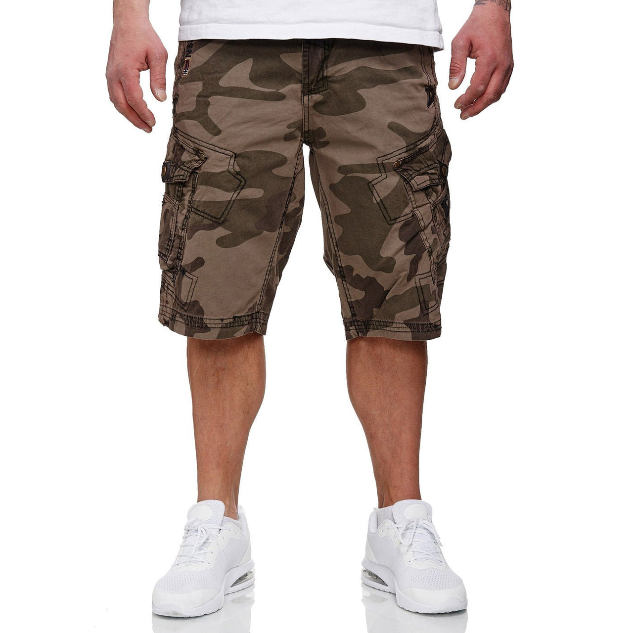 Geographical Norway Peanut Homme - Bermuda - Geographical Norway - S Camo Noir