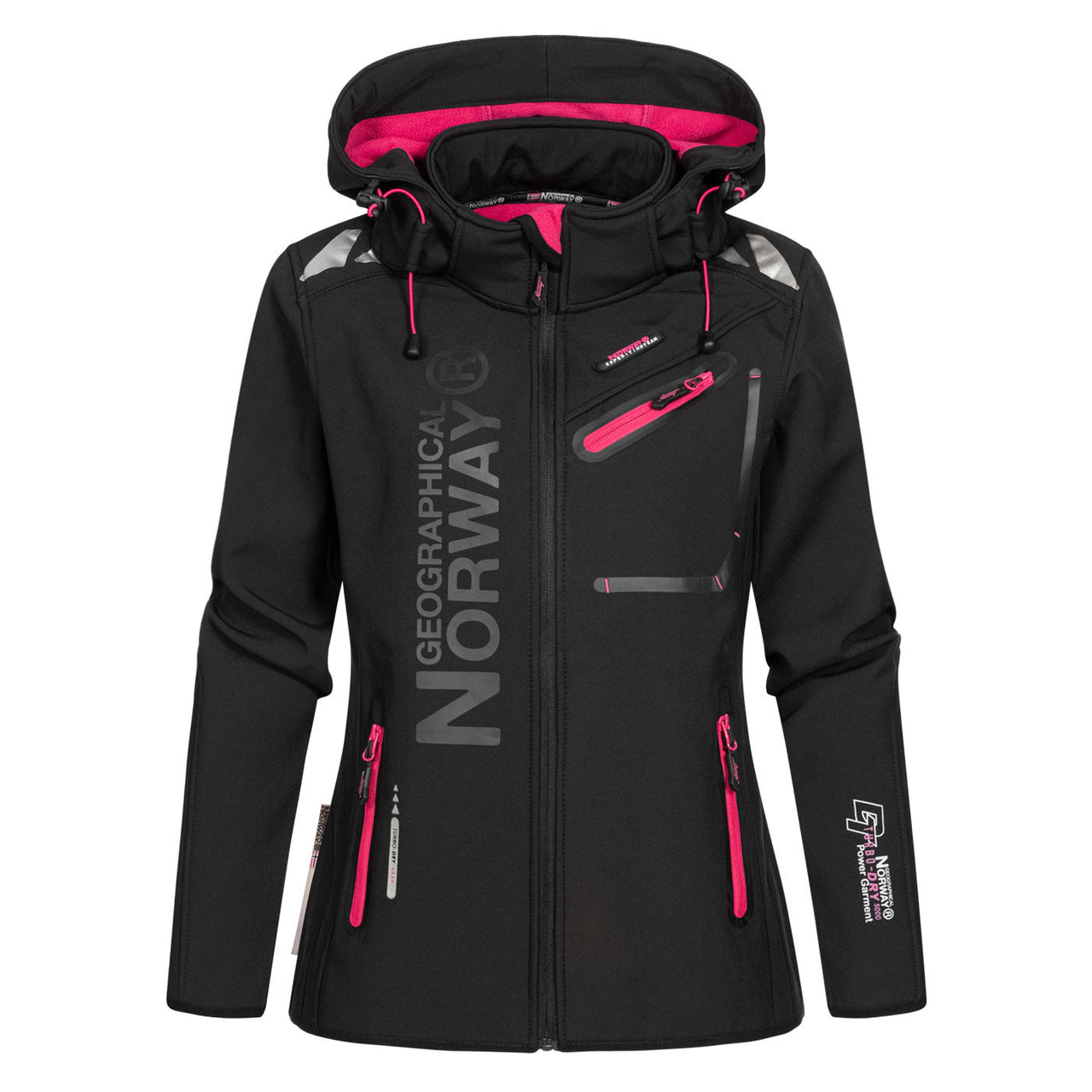 Geographical Norway Königin Frau - Softshell - Geographical Norway - S Schwarz Rosa