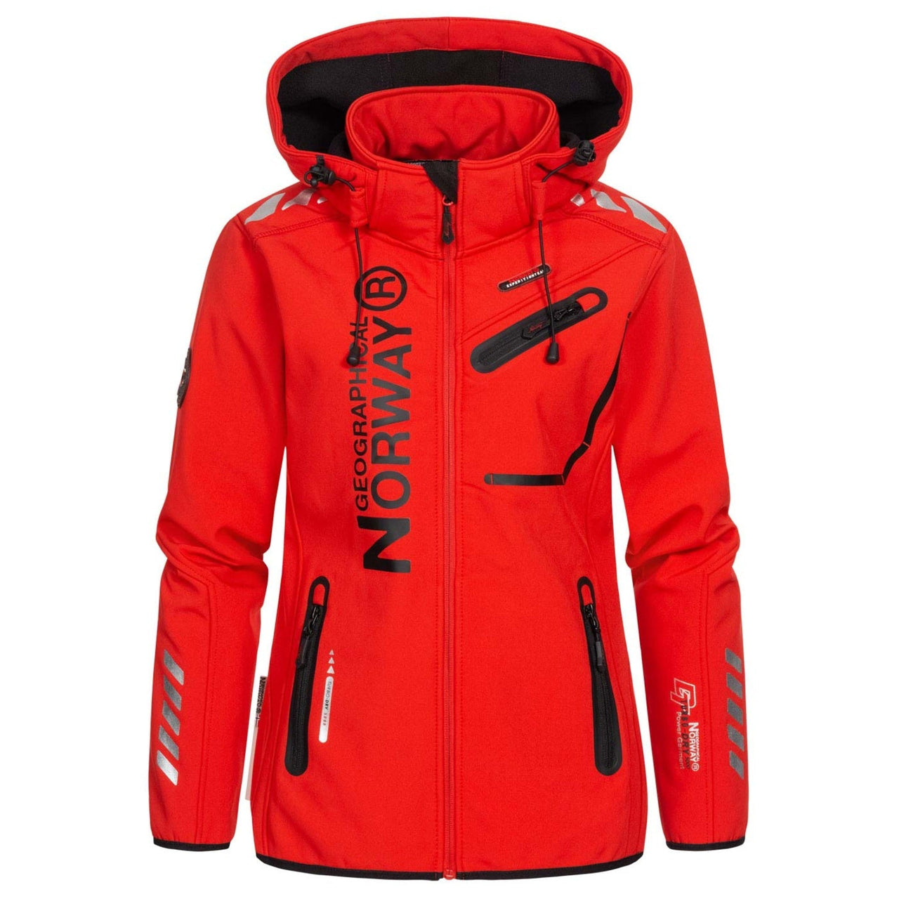 Geographical Norway Königin Frau - Softshell - Geographical Norway - S Rot Schwarz