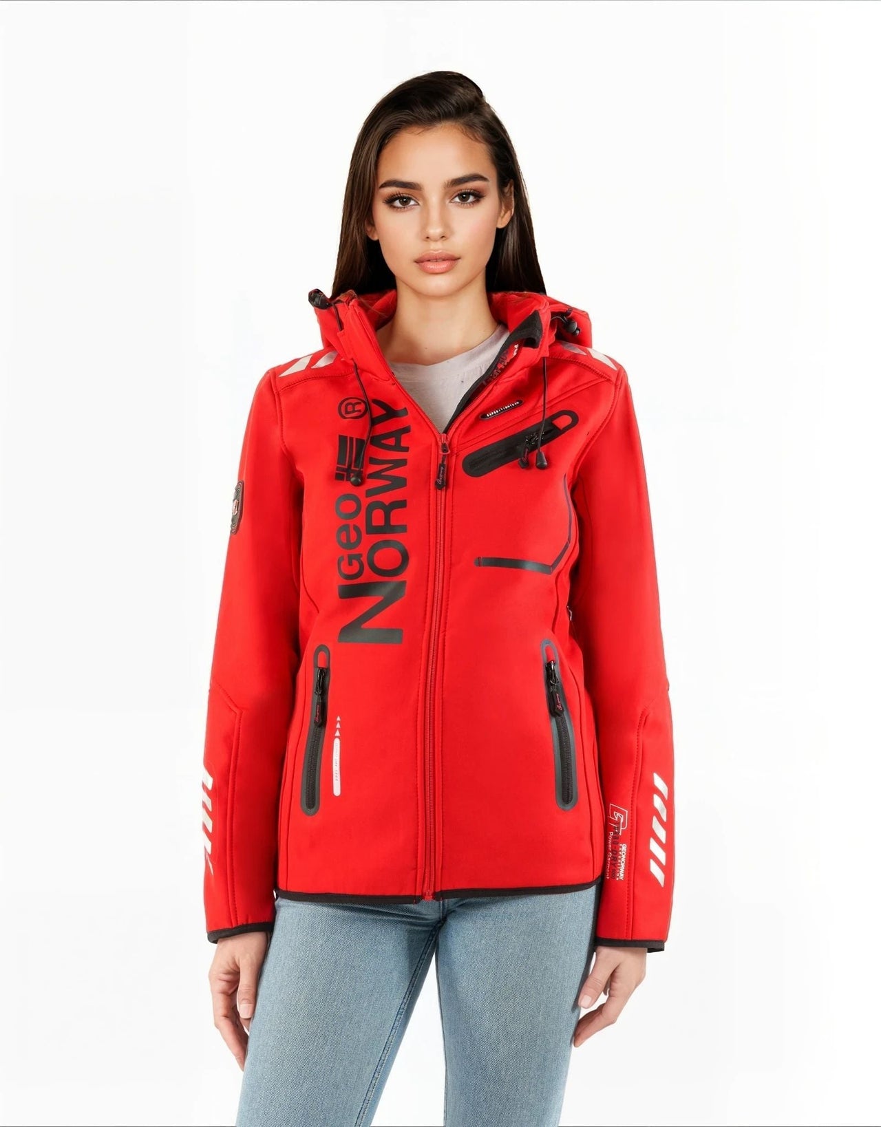 Geographical Norway Reine Femme - Softshell - Geographical Norway - S Rosso Nero