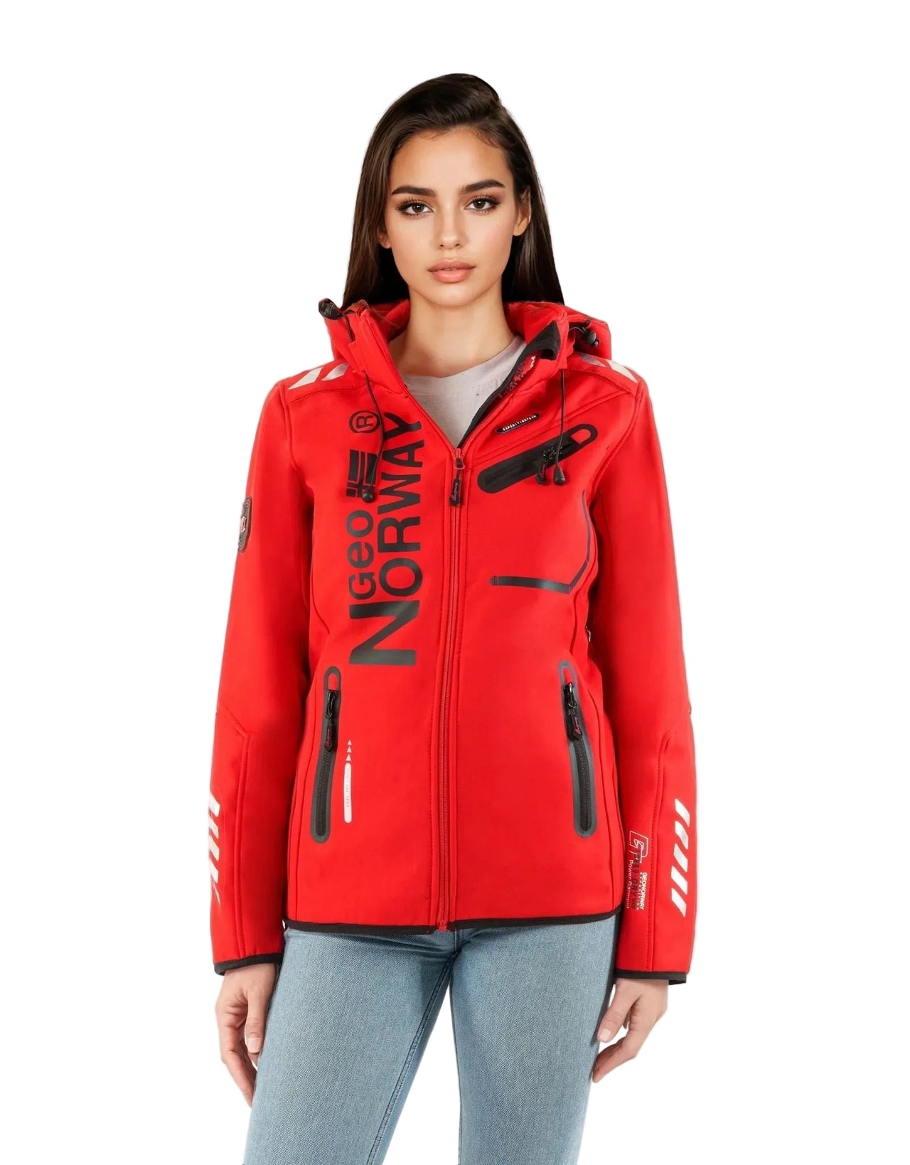 Geographical Norway Reine Femme - Softshell - Geographical Norway - S Red Black