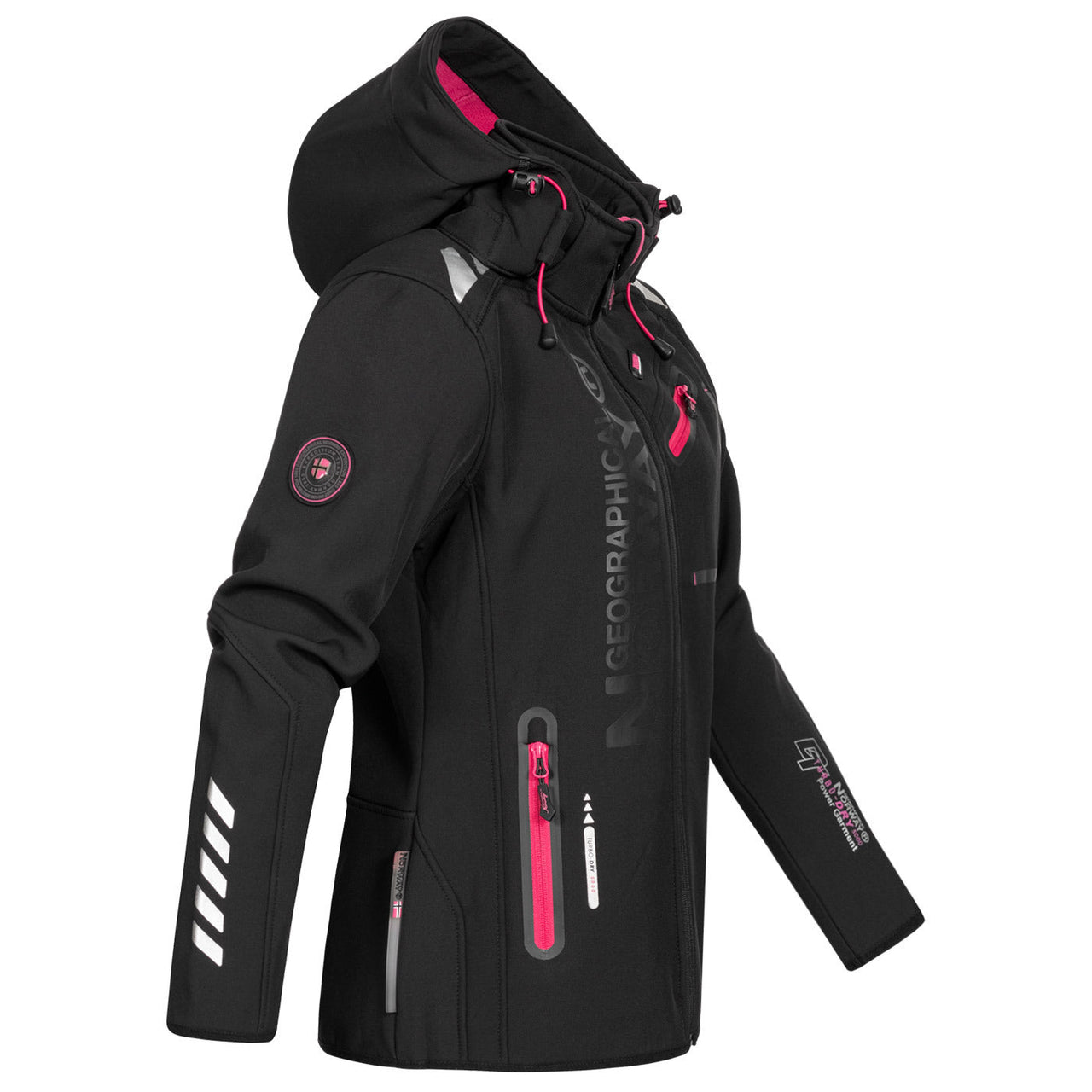 Geographical Norway Königin Frau - Softshell - Geographical Norway - S Schwarz Rosa