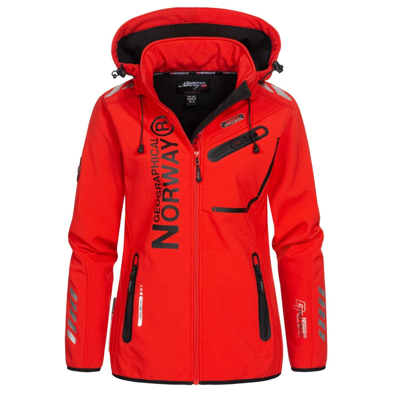 Geographical Norway Königin Frau - Softshell - Geographical Norway - S Rot Schwarz