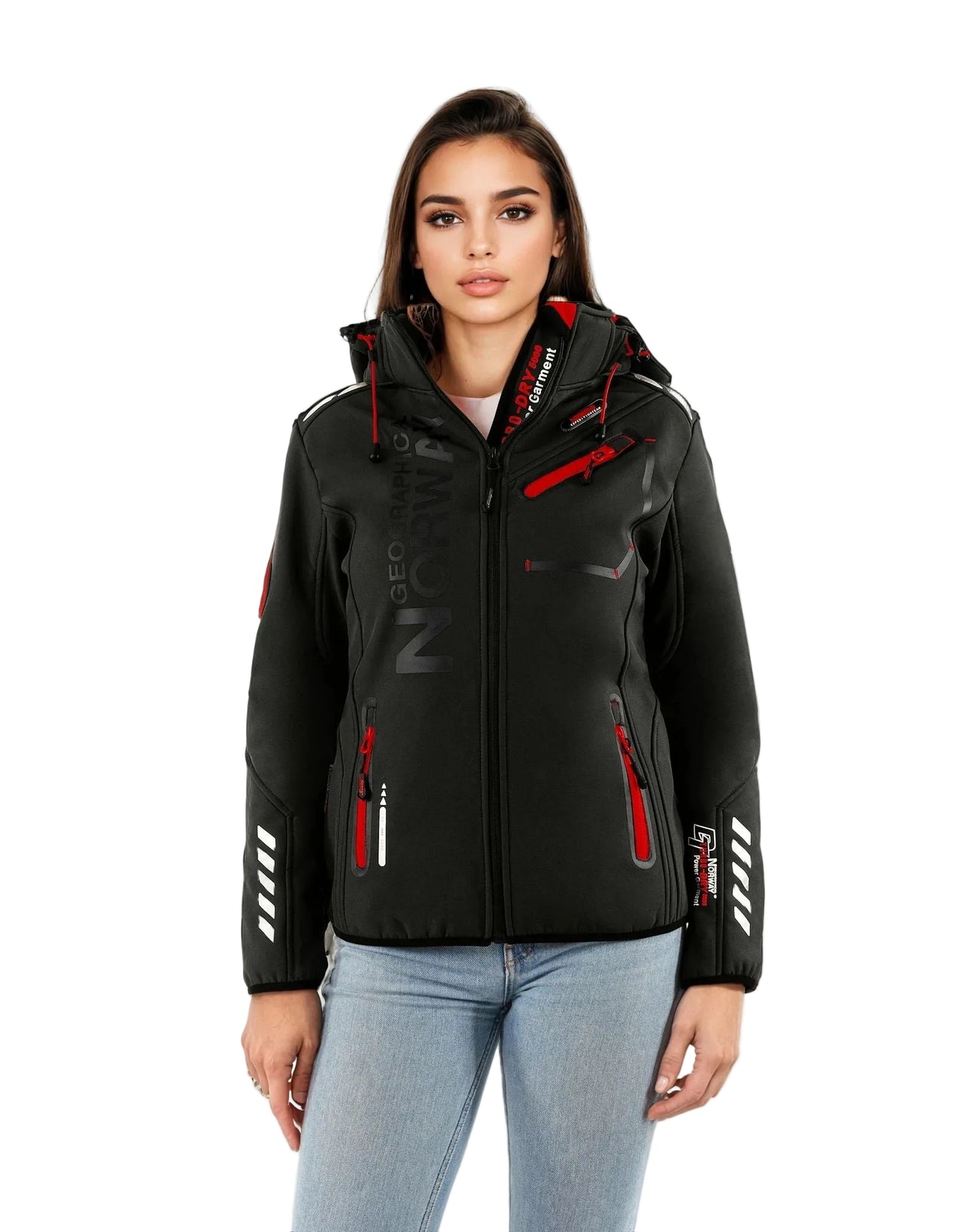 Geographical Norway Reine Femme - Softshell - Geographical Norway - S Noir Rouge