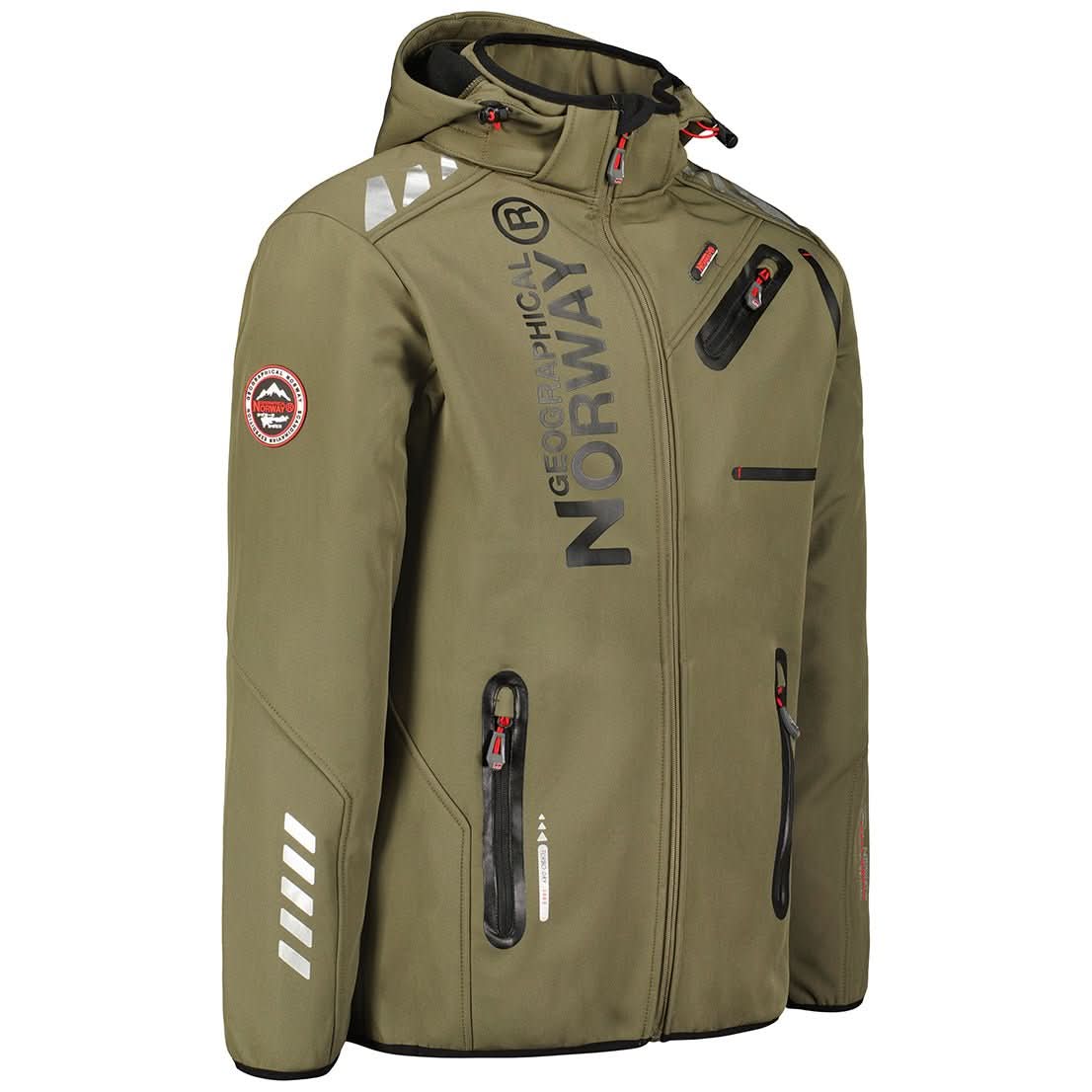 Geographical Norway Royaute Homme - Softshell Kaki Noir - Geographical Norway - S Kaki Noir