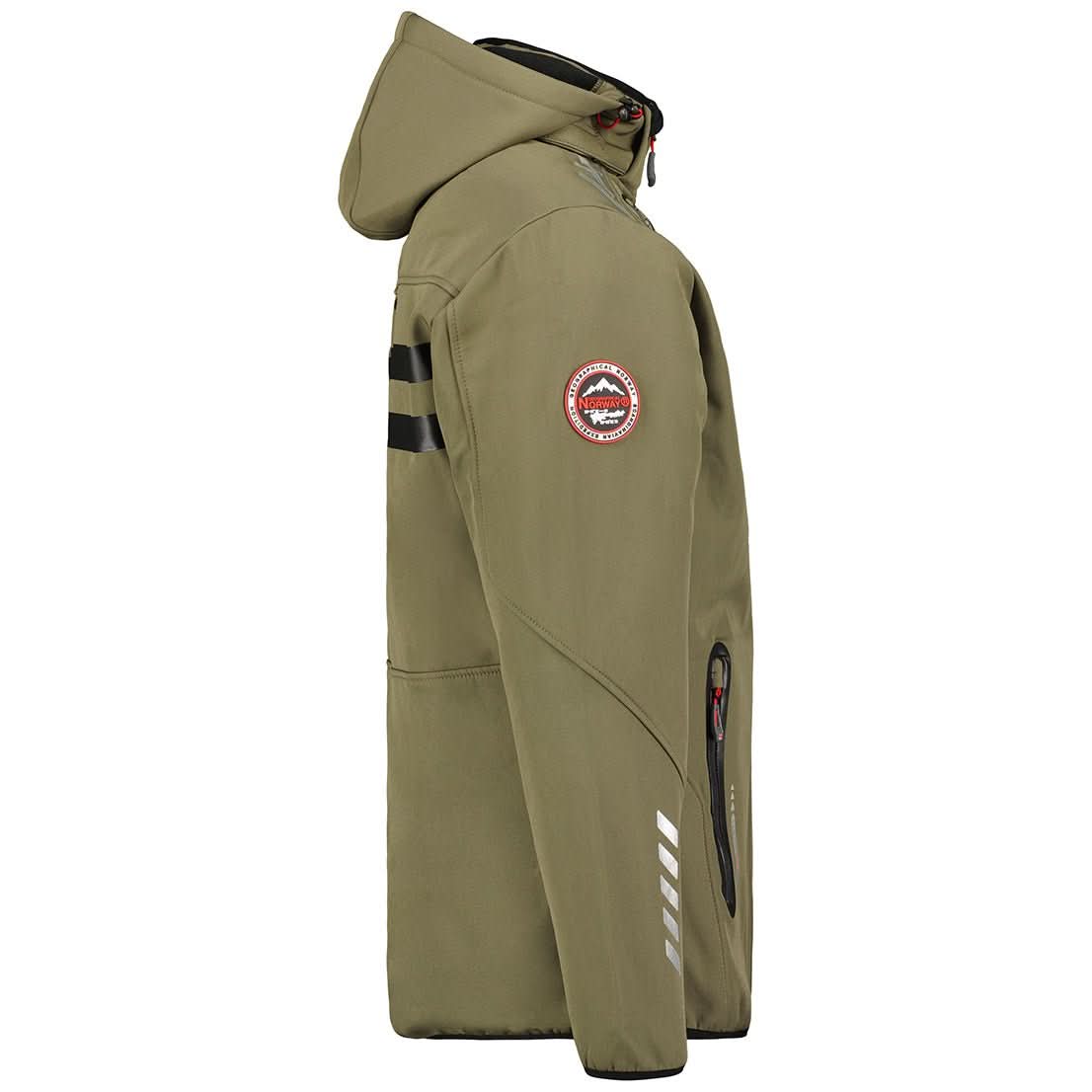 Geographical Norway Royaute Homme - Softshell Kaki Schwarz - Geographical Norway - S Kaki Schwarz