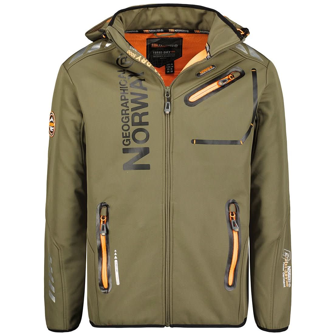 Geographical Norway Geographical Norway Royaute Homme - Softshell Caqui naranja - Geographical Norway - S Caqui naranja