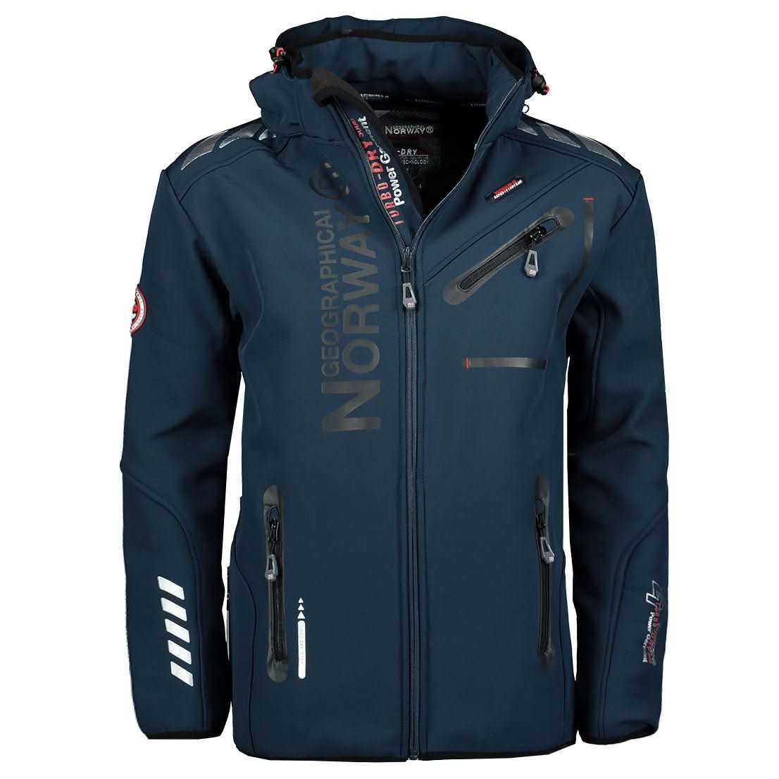 Geographical Norway Royaute Homme - Softshell Marine Noir - Geographical Norway - M Marine Noir