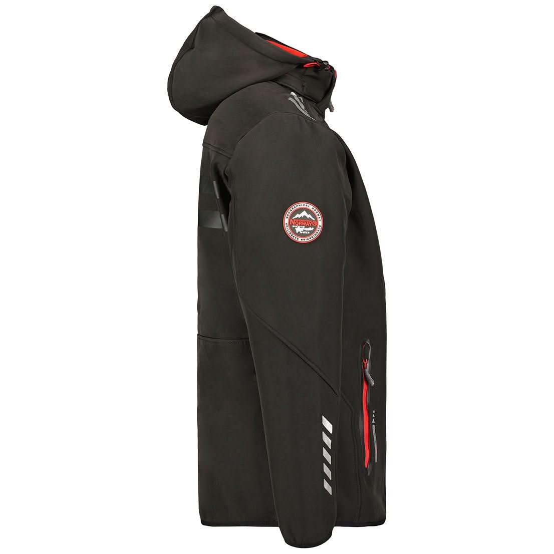 Geographical Norway Royaute Homme - Softshell Noir Rouge - Geographical Norway - L Noir Rouge