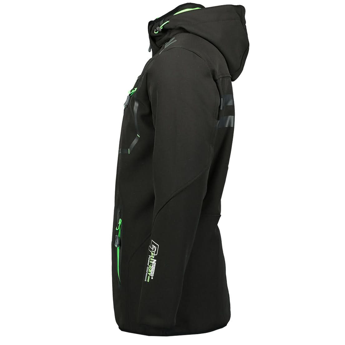 Geographical Norway Royaute Homme - Softshell Black Green - Geographical Norway - S Black Green