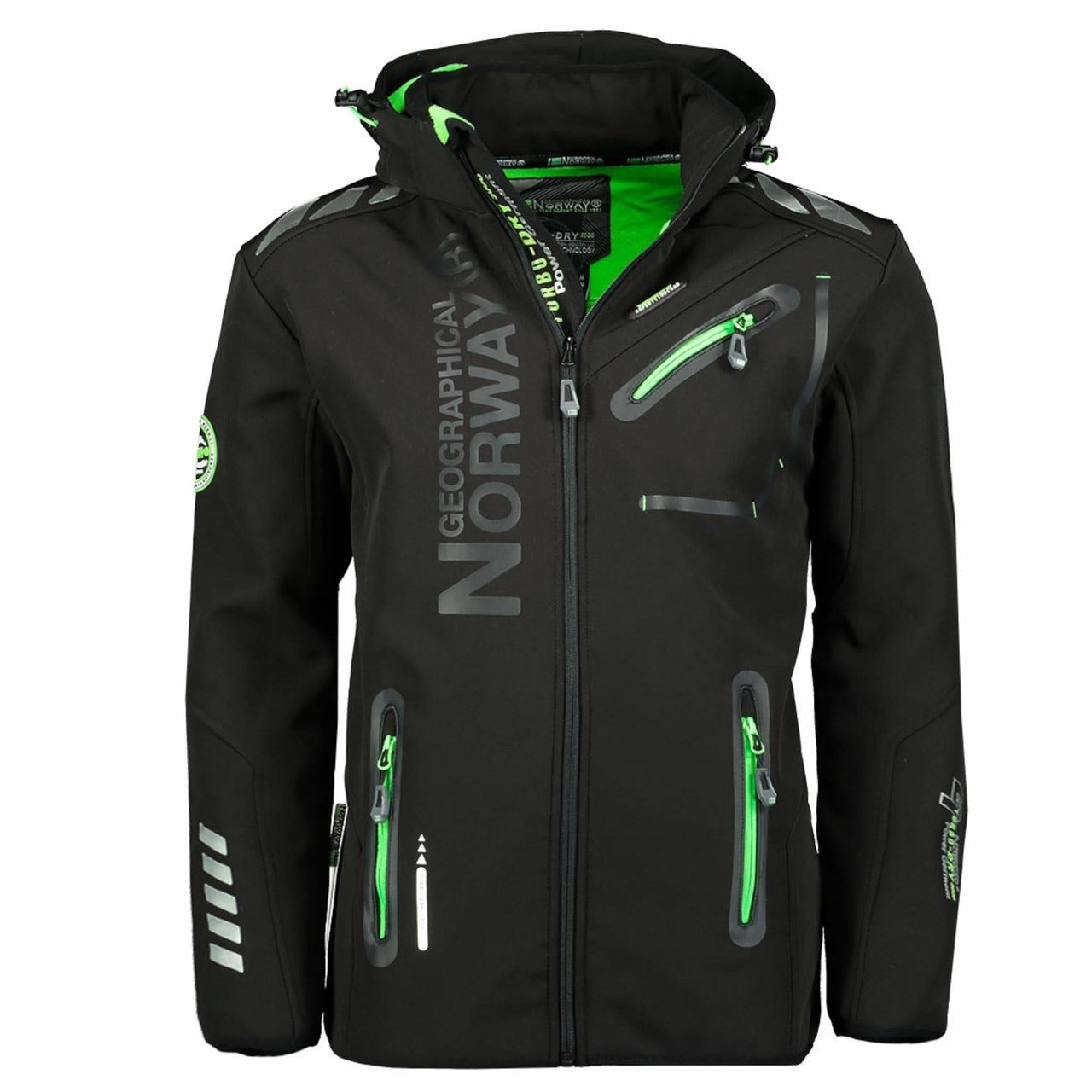 Geographical Norway Royaute Homme - Softshell Black Green - Geographical Norway - S Black Green