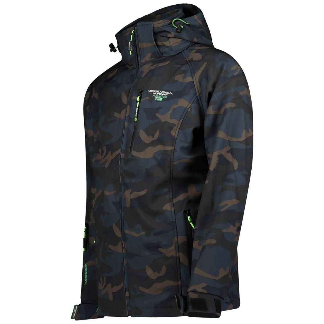 Geographical Norway Taboo Homme - Softshell Camo Navy Green - Geographical Norway - XL Camo Navy Green