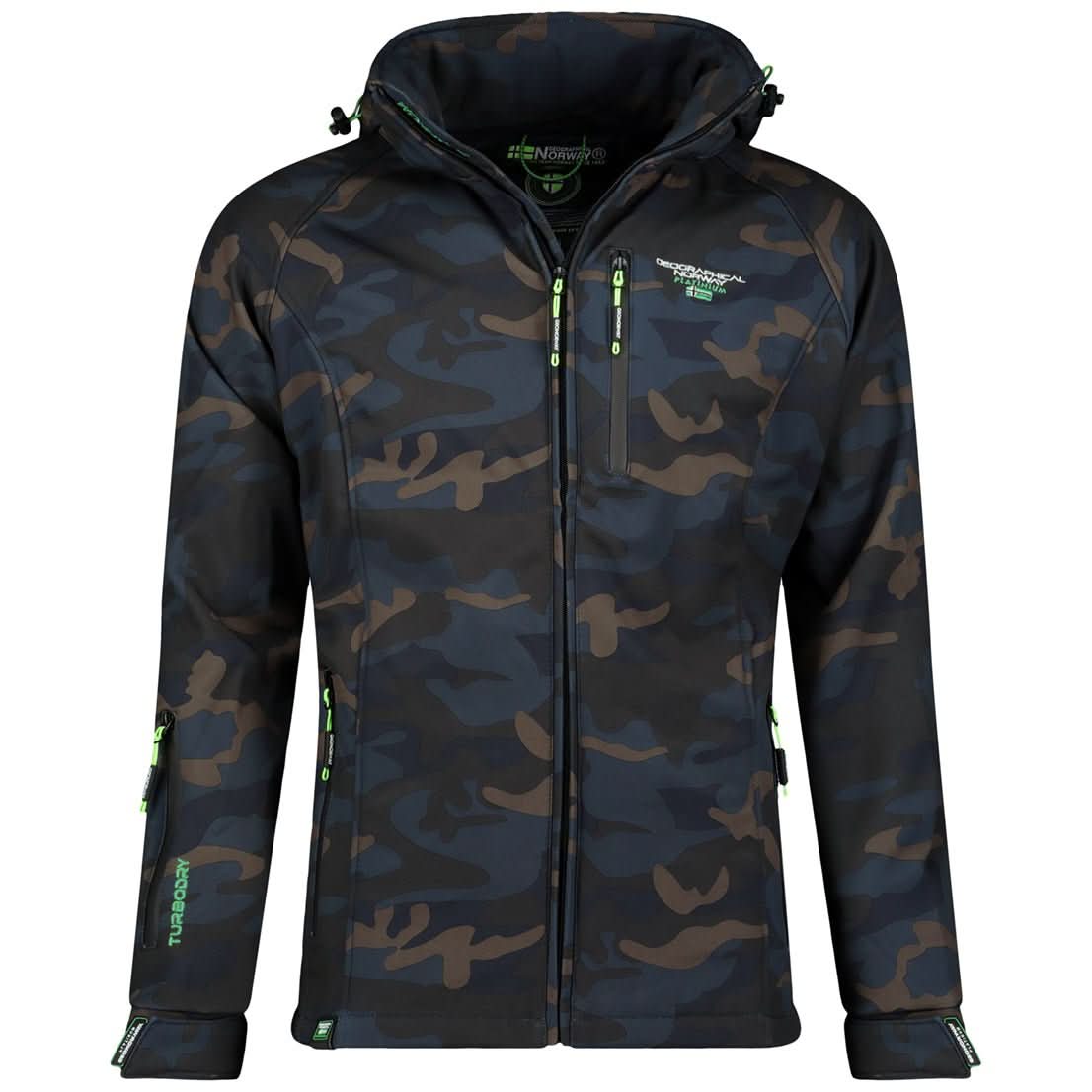 Geographical Norway Geographical Norway Taboo Homme - Softshell Camo Navy Green - Geographical Norway - XL Camo Navy Green