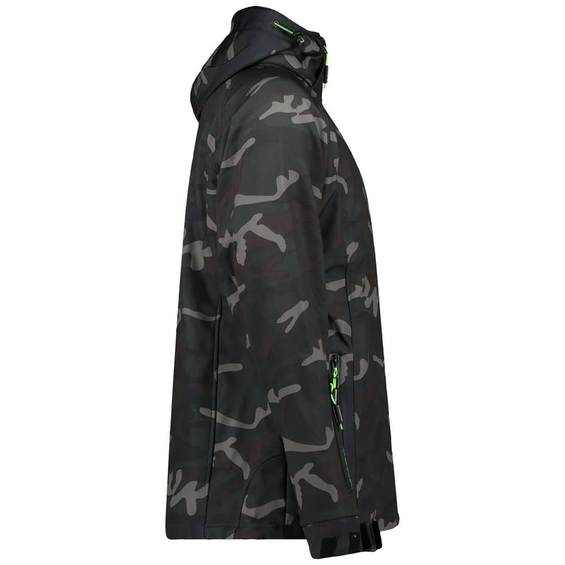 Geographical Norway Taboo Homme - Softshell Camo Noir Vert - Geographical Norway - M Camo Noir Vert