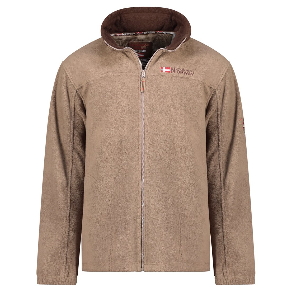 Geographical Norway Tamazonie Homme - Fleece mit Reißverschluss - Geographical Norway - L Taupe