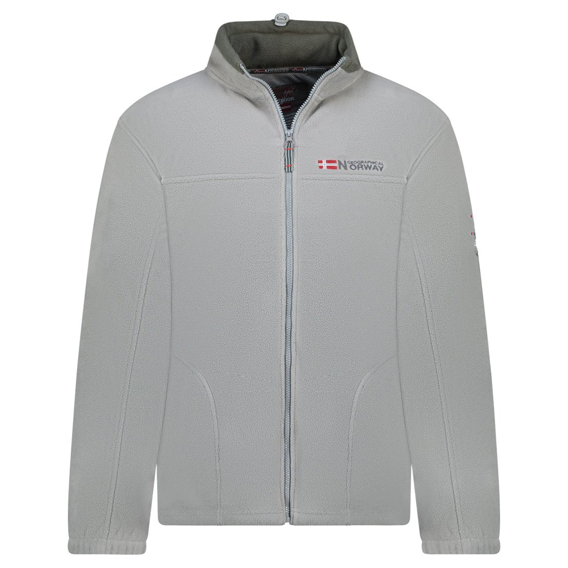 Geographical Norway Tamazonie Uomo - Pile con zip - Geographical Norway - L Grigio chiaro