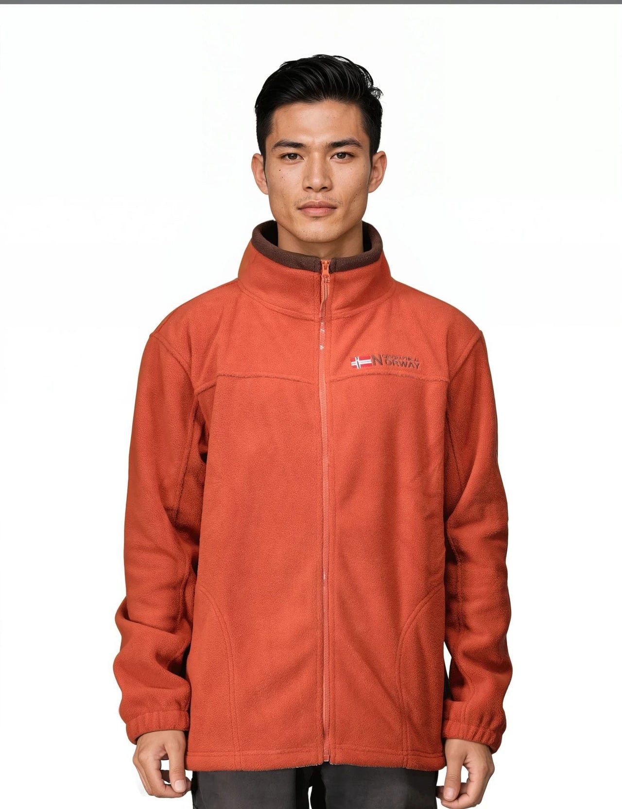 Geographical Norway Tamazonie Man - Zipped fleece - Geographical Norway - L Rouille