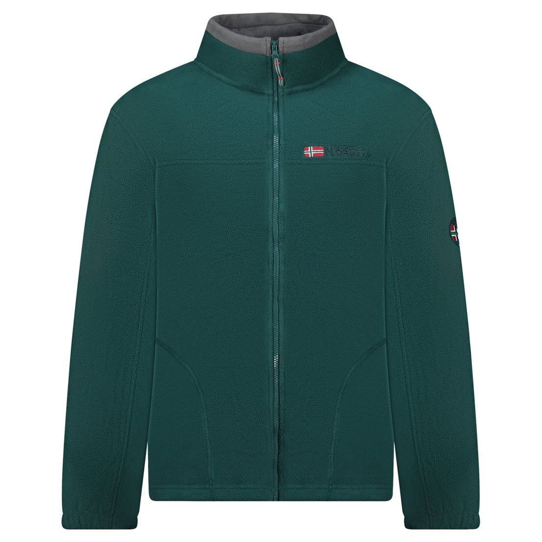 Geographical Norway Tamazonie Homme - Fleece mit Reißverschluss - Geographical Norway - L Dunkelgrün