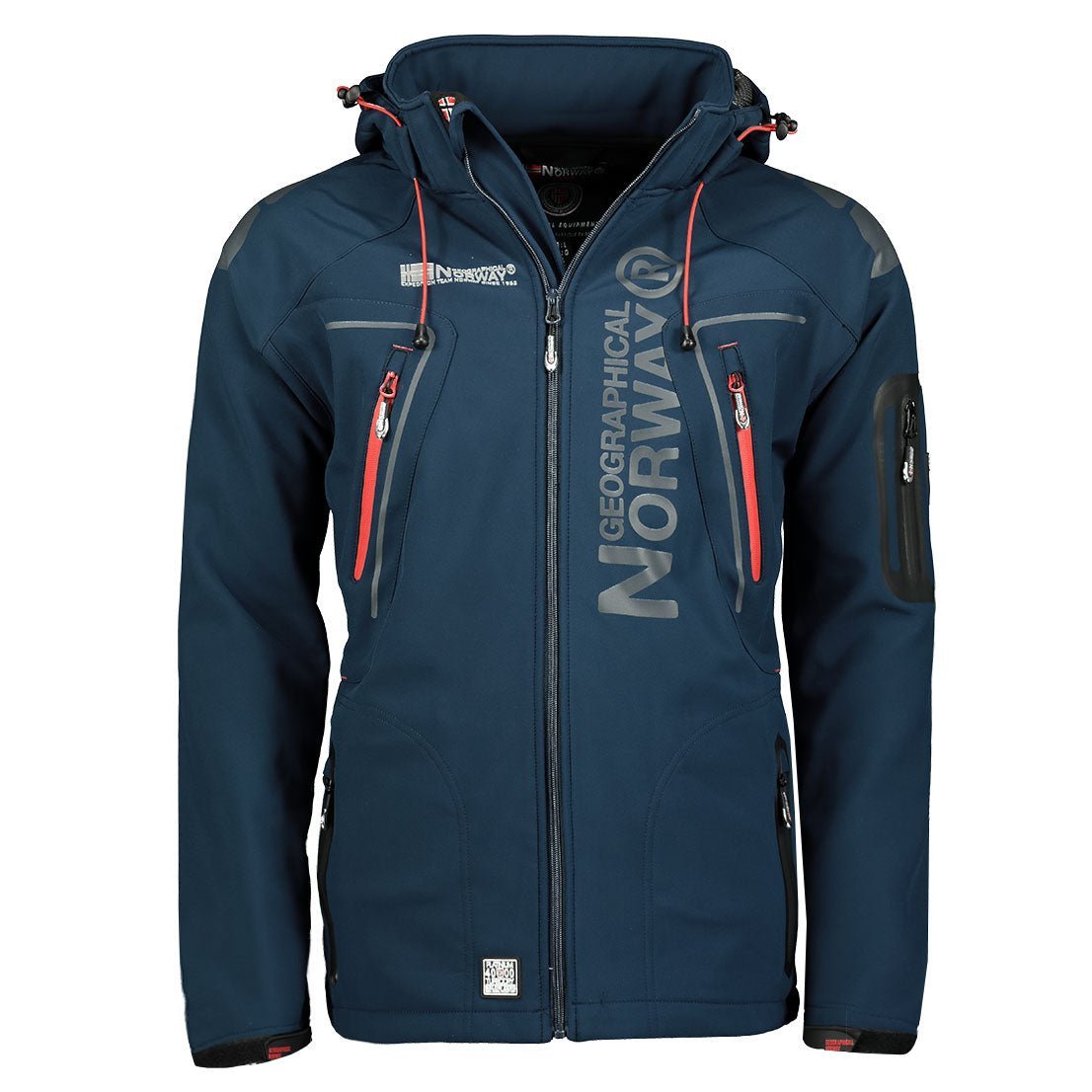 Geographical Norway Techno Man - Giacca Softshell - Geographical Norway - S Navy Red