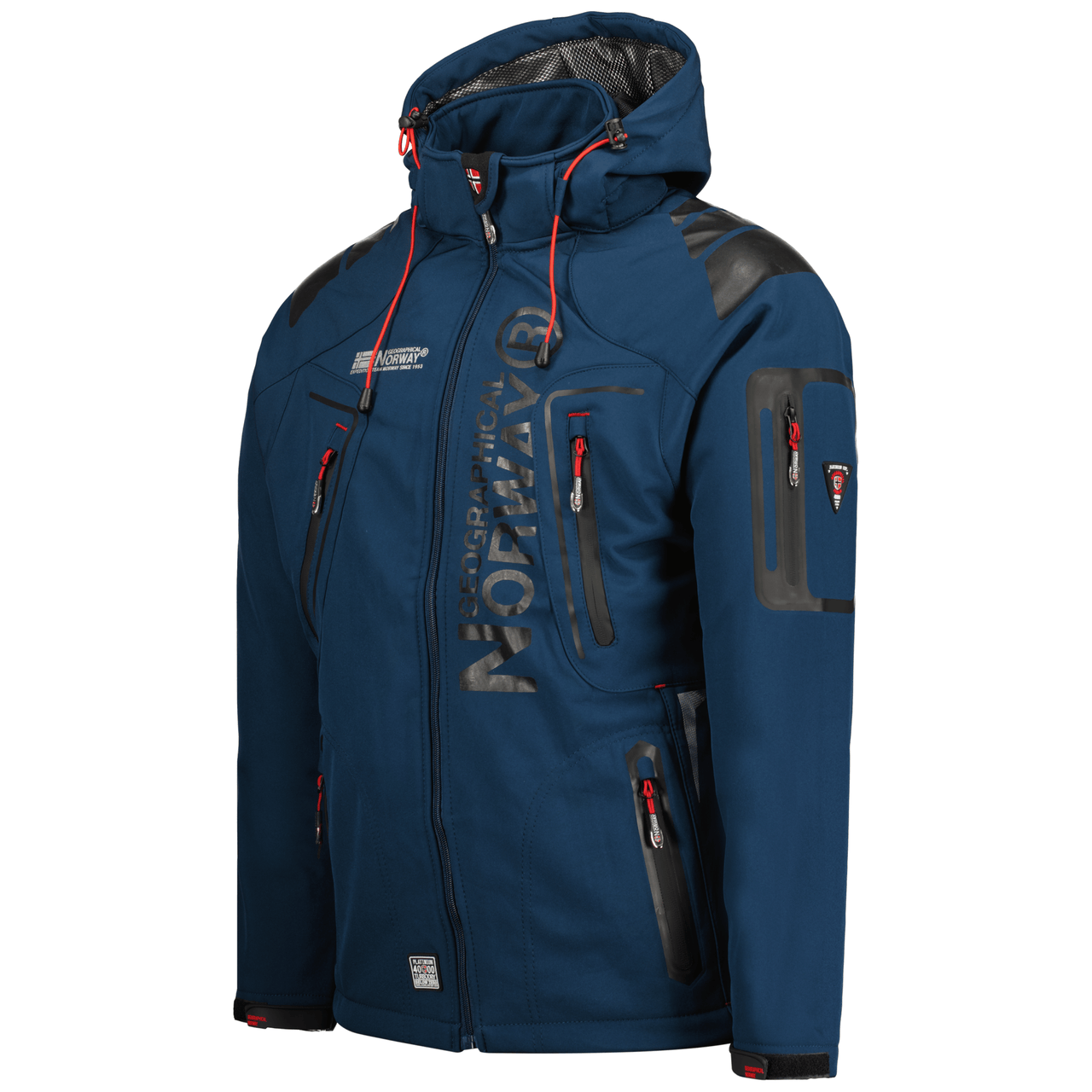 Geographical Norway Techno Homme - Blouson Softshell - Geographical Norway - S Marine Noir