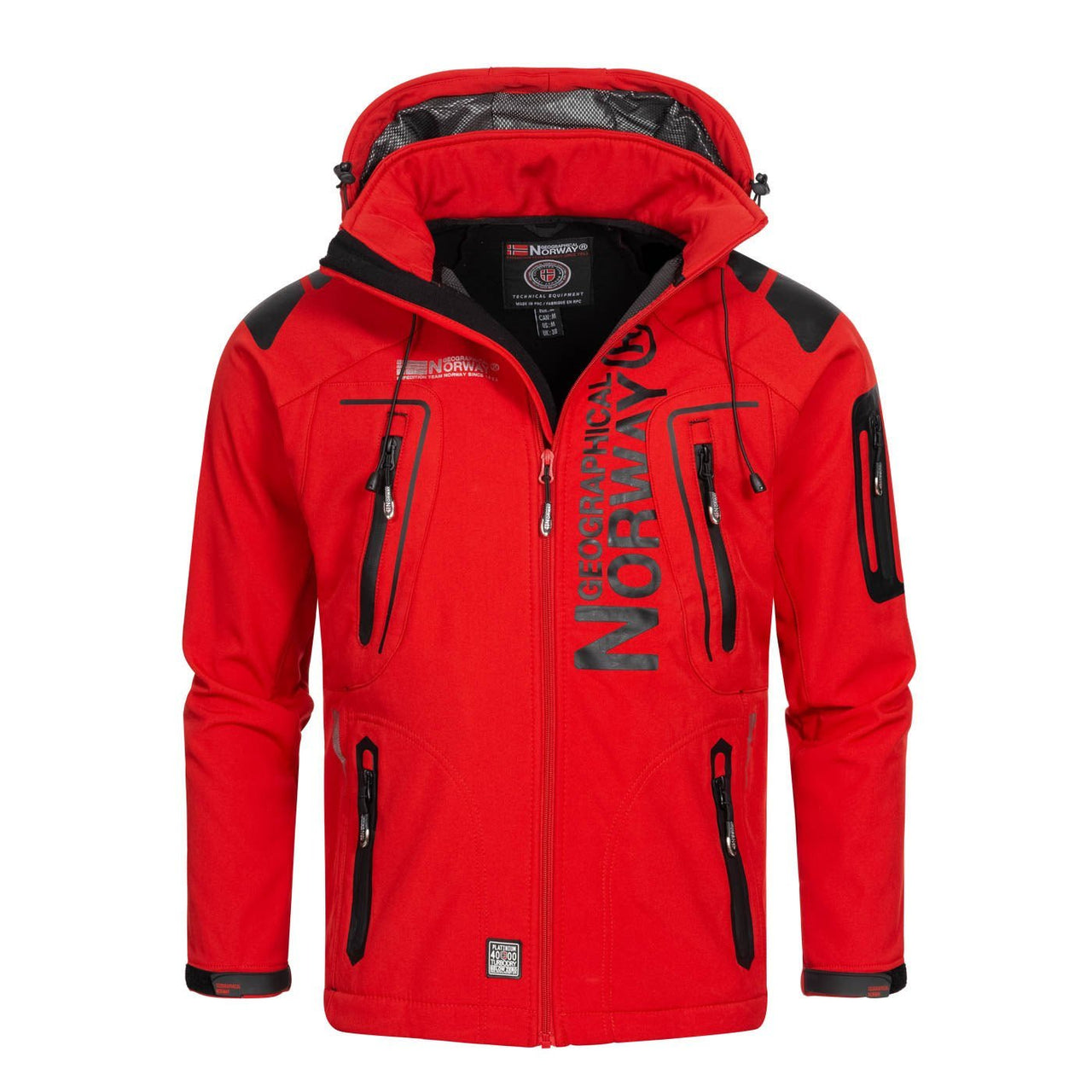 Geographical Norway Techno Man - Giacca softshell - Geographical Norway - S Rosso Nero