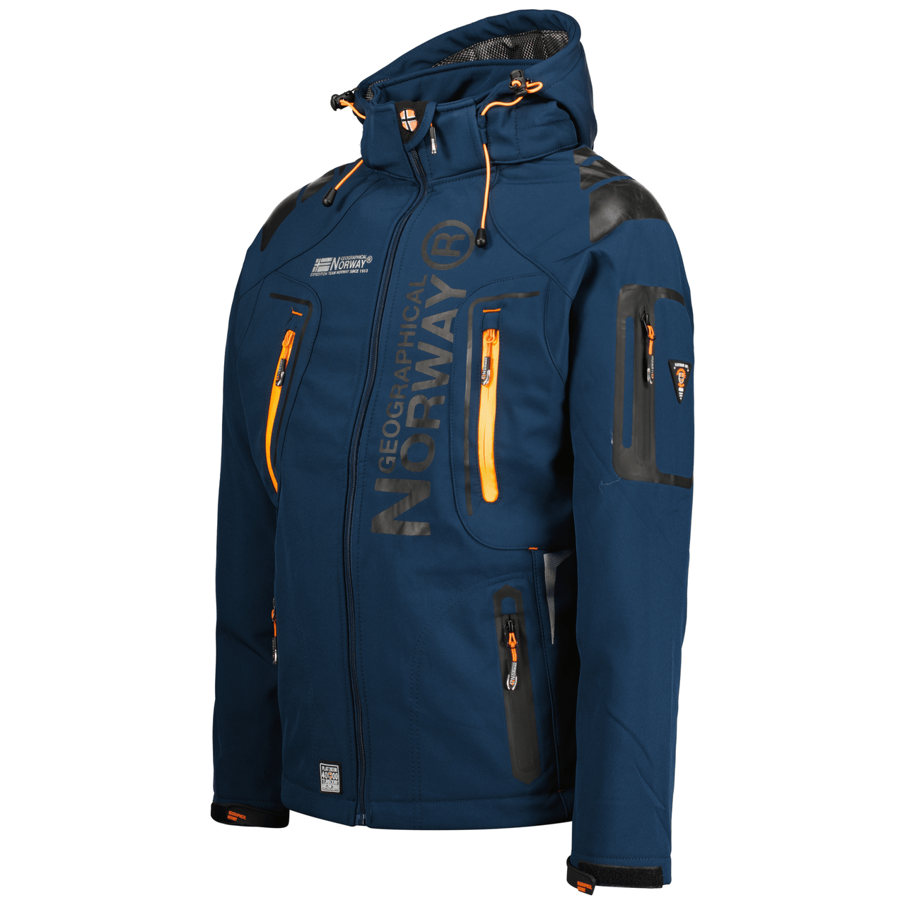 Geographical Norway Techno Homme - Softshelljacke - Geographical Norway - S Marine Orange