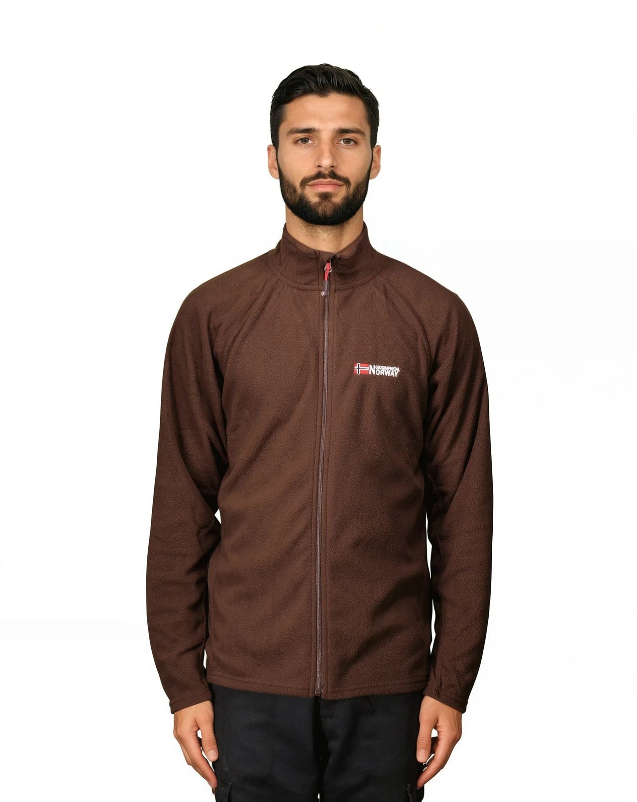 Geographical Norway Tug Fz Man - Micro - fleece - Geographical Norway - S Brown