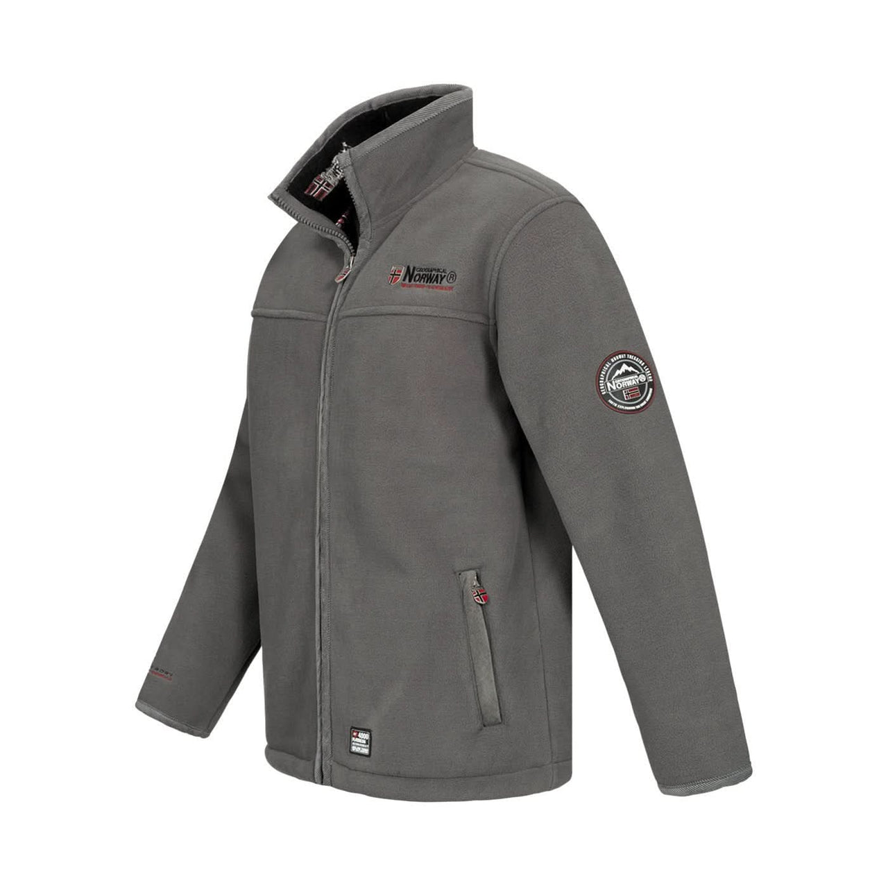 Geographical Norway Ubolt Homme - Veste polaire contrecollée en sherpa Gris Foncé Gris Foncé - Geographical Norway - S Gris Foncé