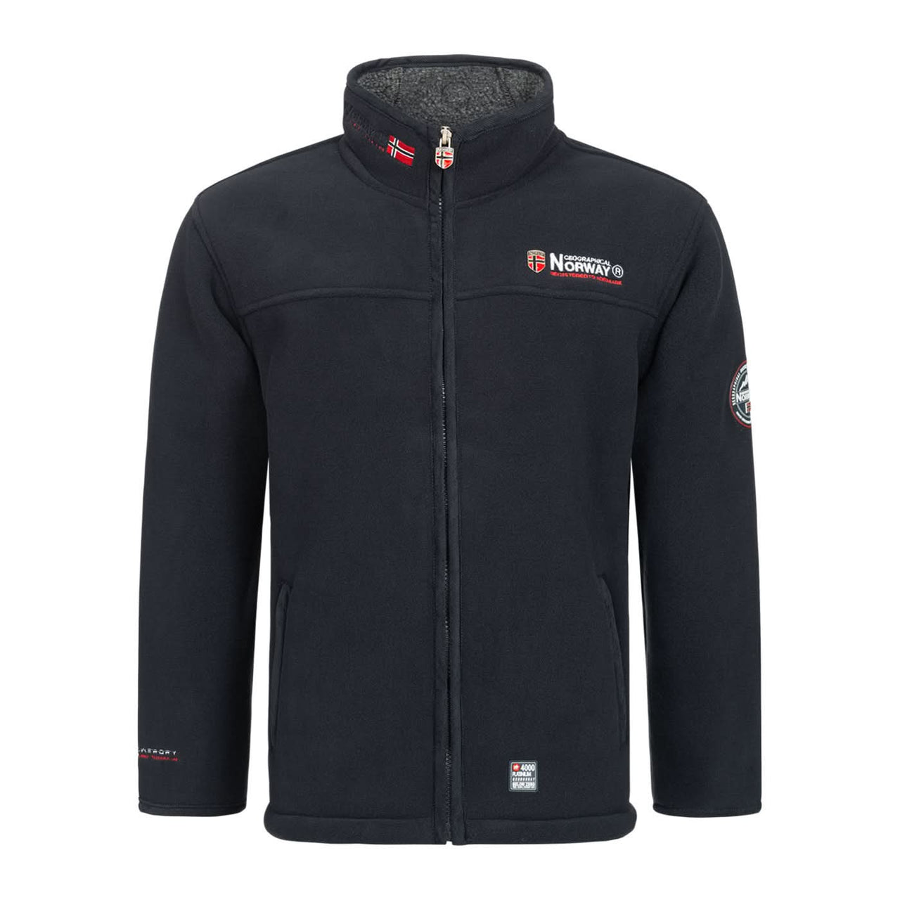 Geographical Norway Ubolt Homme - Laminated fleece jacket in sherpa Navy Navy - Geographical Norway - S Navy