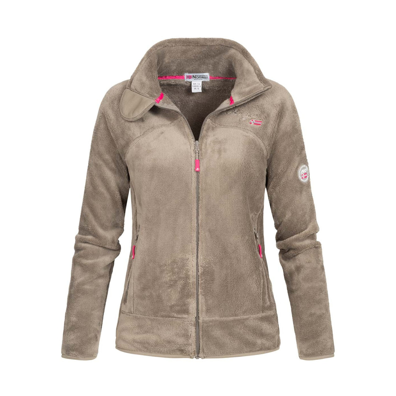 Geographical Norway Upaline Femme - Polaire zippée toute douce - Geographical Norway - S Taupe