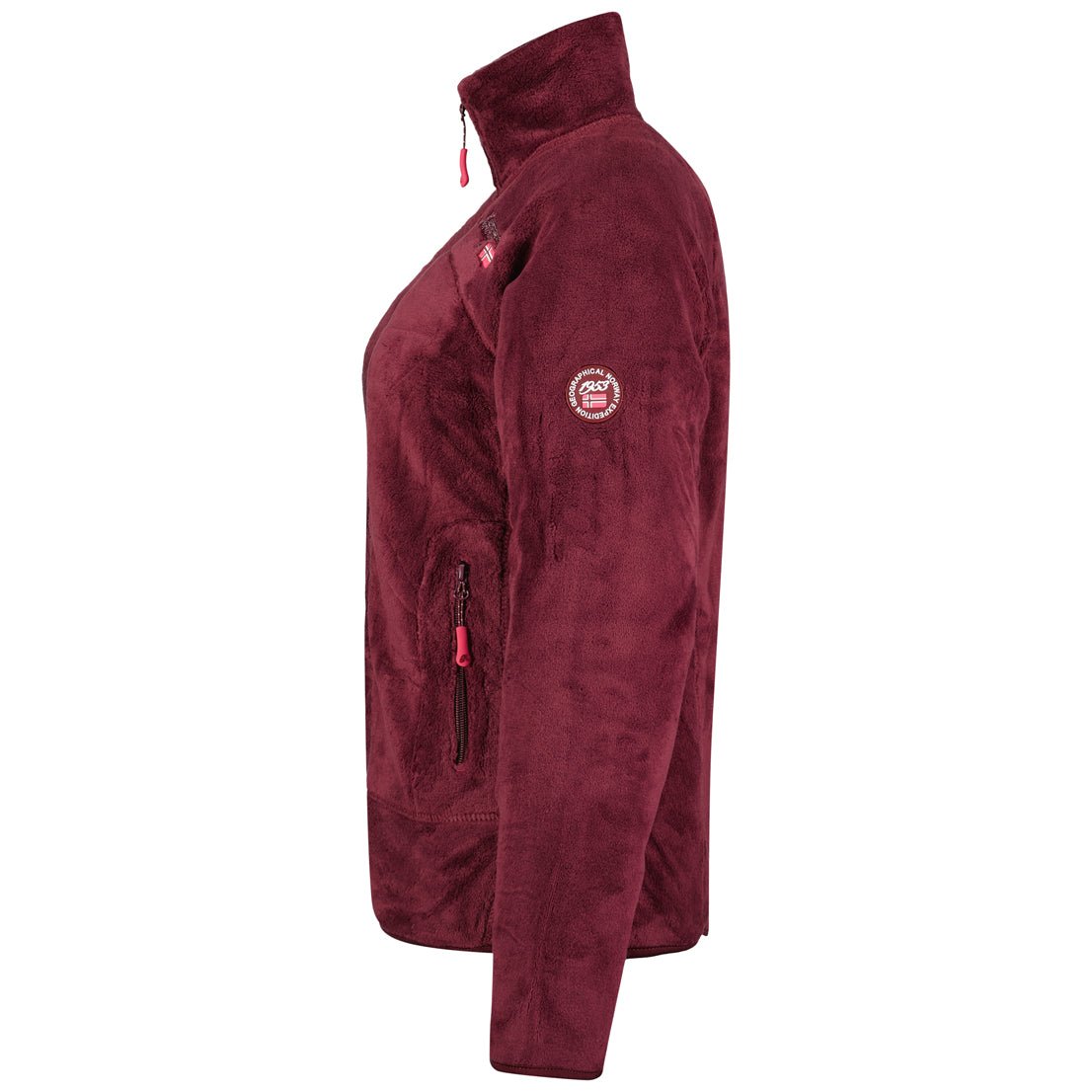 Geographical Norway Upaline Woman - Soft zipped fleece - Geographical Norway - S Bordeaux