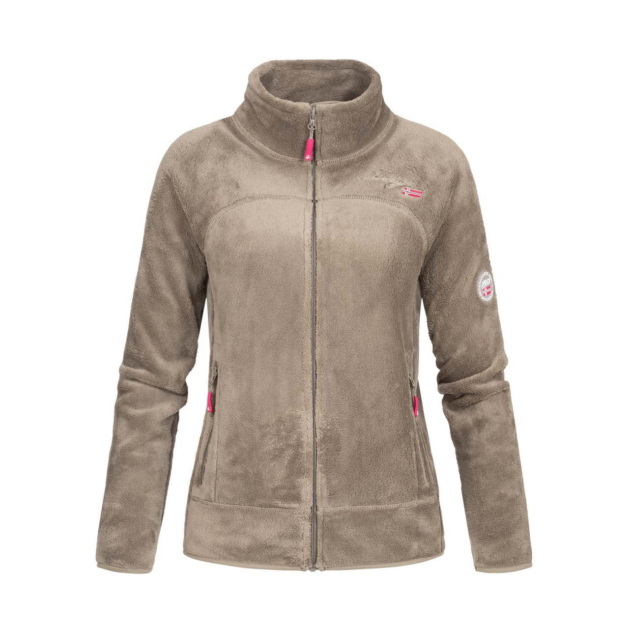Geographical Norway Upaline Femme - Polaire zippée toute douce - Geographical Norway - S Taupe