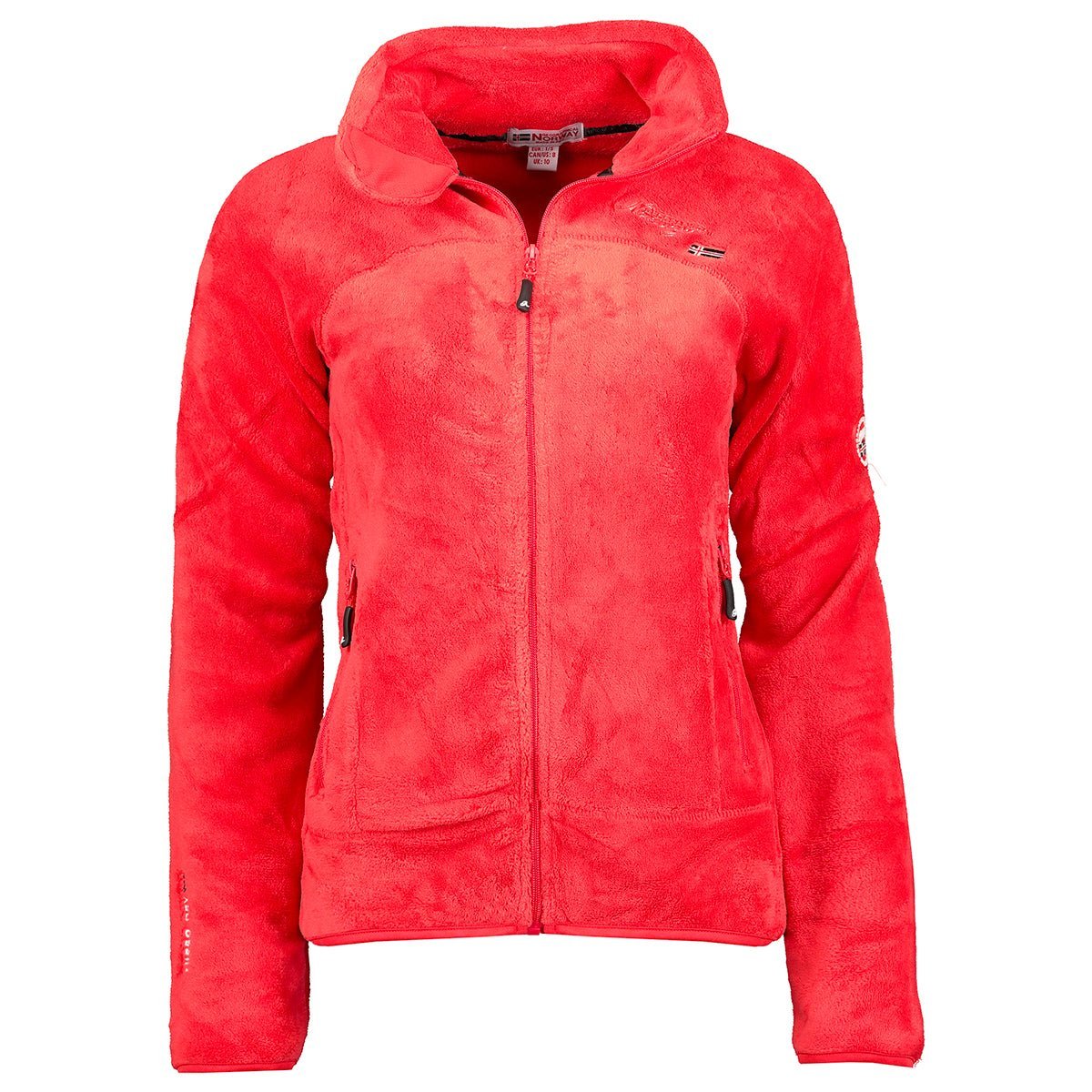 Geographical Norway Upaline Femme - Polaire zippée toute douce - Geographical Norway - S Rouge