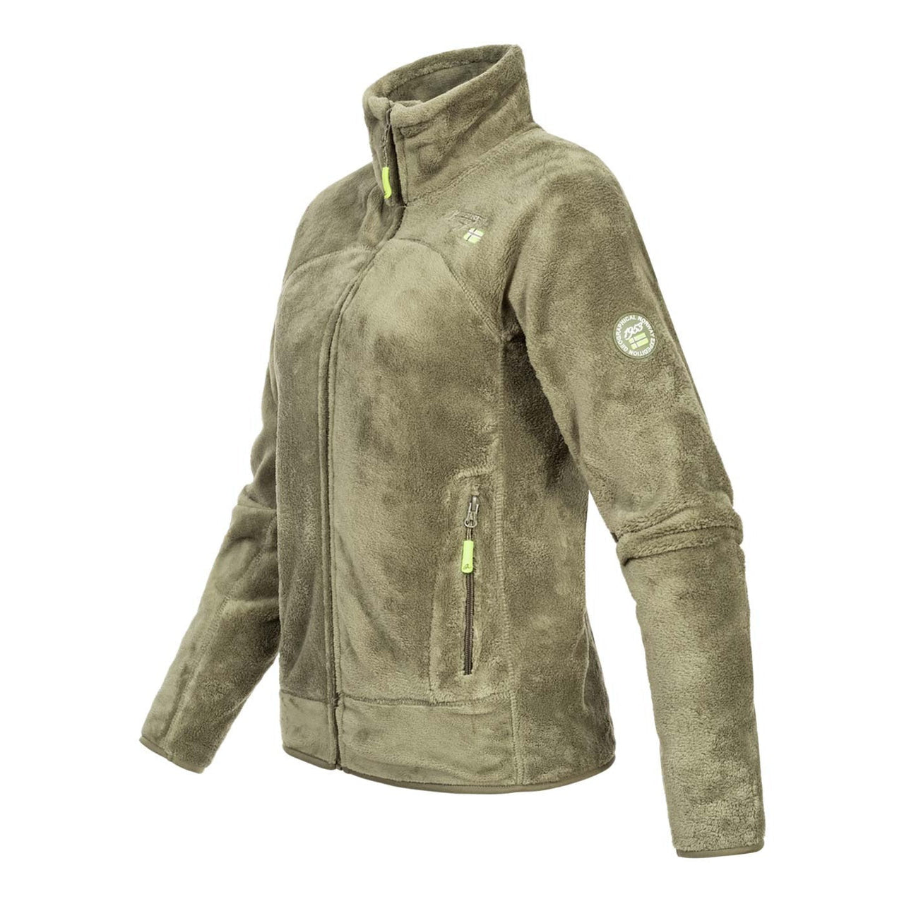 Geographical Norway Upaline Women - Soft zipped fleece - Geographical Norway - S Olive