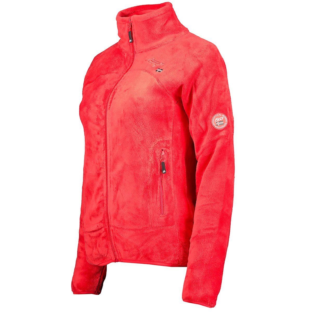 Geographical Norway Upaline Women - Soft zipped fleece - Geographical Norway - S Red