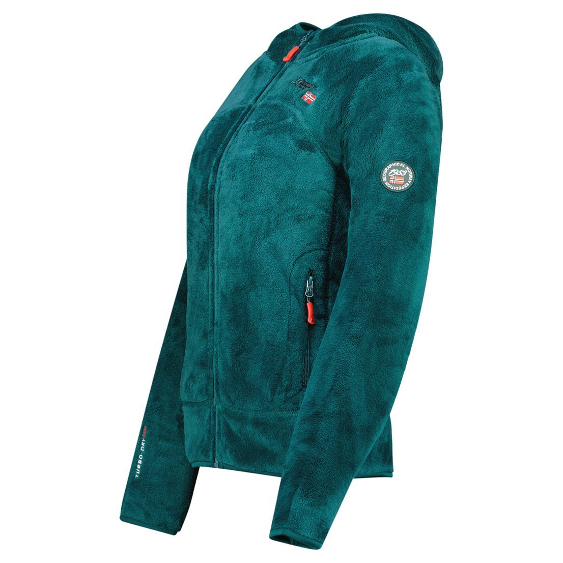 Geographical Norway Upalood Femme - Polaire zippée - Geographical Norway - S Vert Fonce