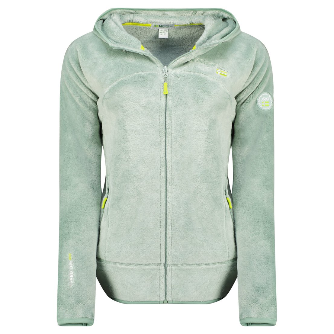 Geographical Norway Upalood Femme - Polaire zippée - Geographical Norway - S Vert Amande