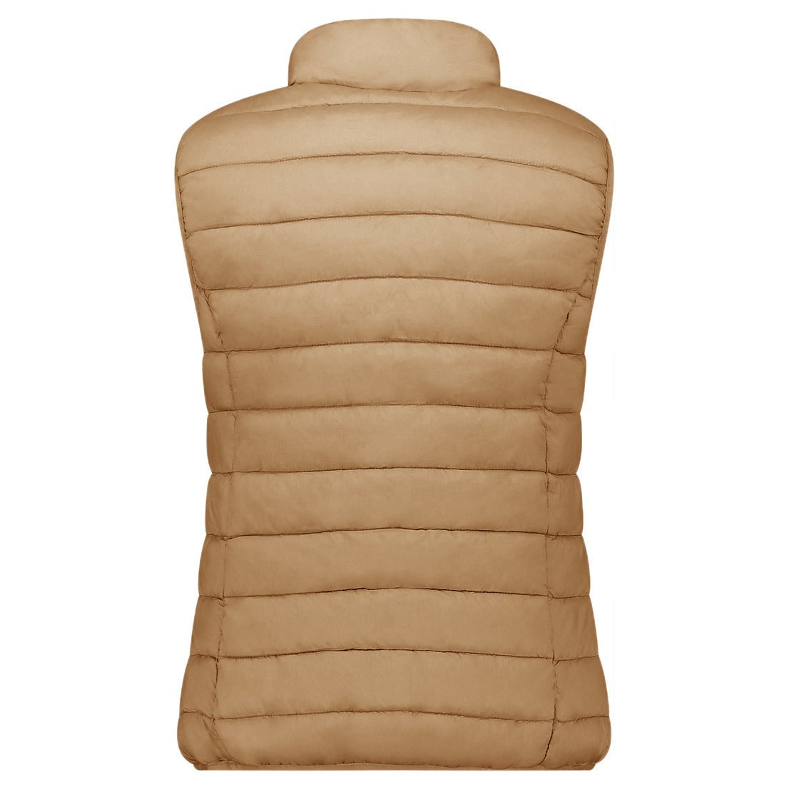 Geographical Norway VATIKOLOR Femme - Gilet Sans Manche avec Zip - Geographical Norway - S Taupe