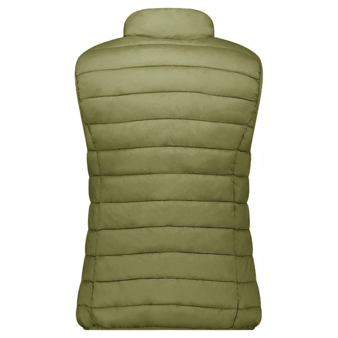 Geographical Norway VATIKOLOR Femme - Gilet Sans Manche avec Zip - Geographical Norway - S Olive