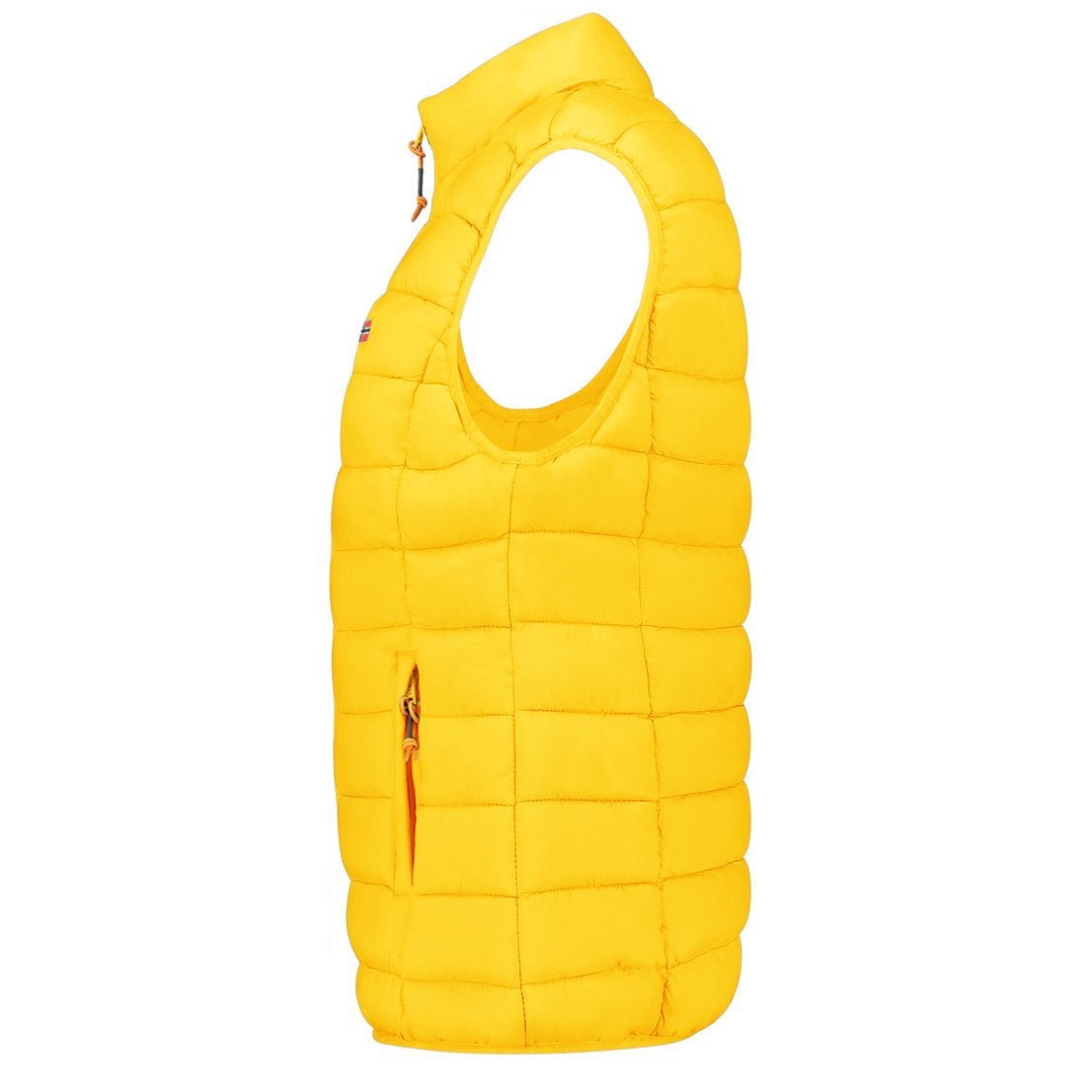 Geographical Norway VATIKOLOR Femme - Gilet Sans Manche avec Zip - Geographical Norway - S Moutarde
